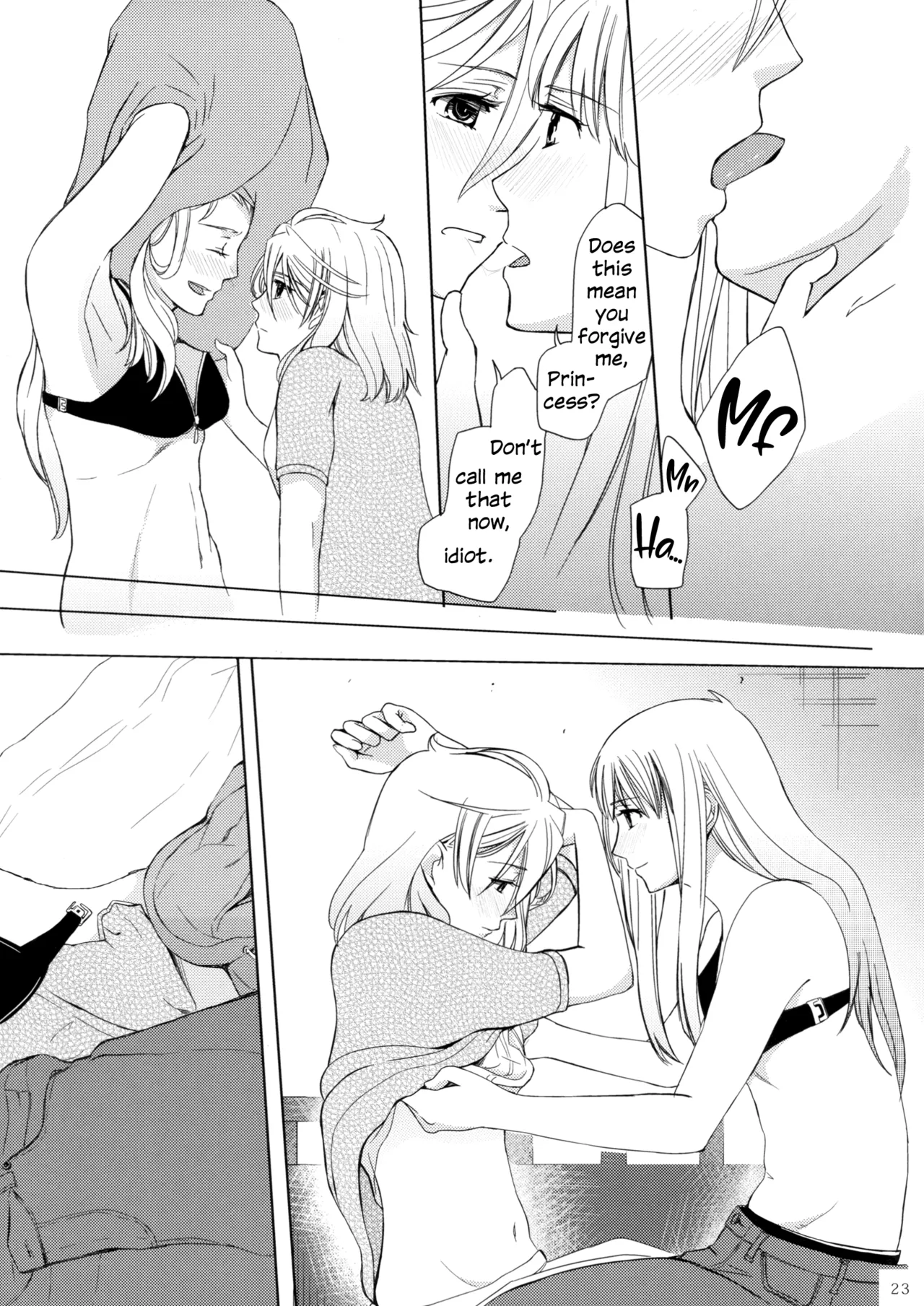 Meteora page 22 hayate x blade parody - kissing females only hentai manga - read online free
