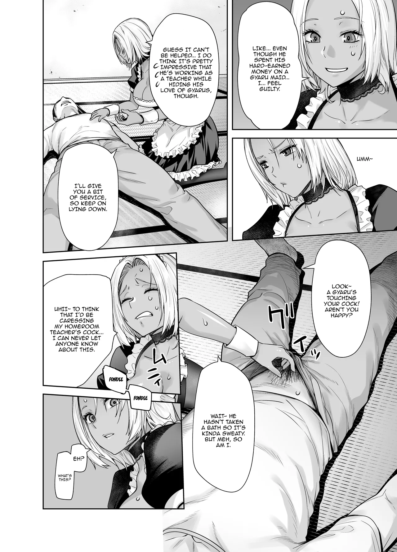 Tannin no Meido ni Nacchatta KURO GAL | The Black Gal Who Became the Homeroom Teacher's Maid page 9 original parody - maid big breasts hentai manga - read online free