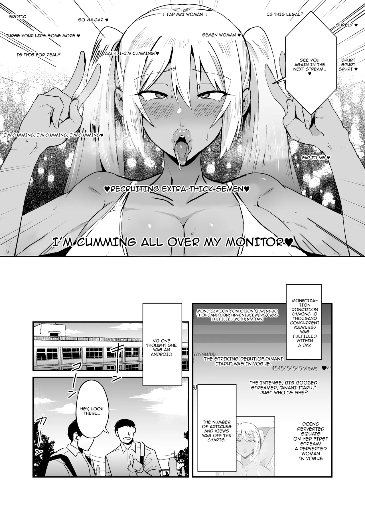 Boku no Dosukebe Android | My Perverted Android page 12 original parody - kissing big breasts hentai manga - read online free
