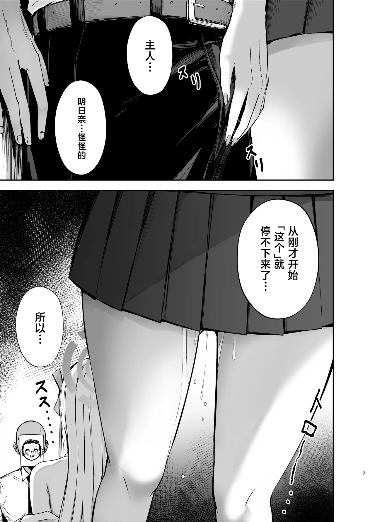 Asuna ga Biyaku o Nonde Dosukebe ni Nachau Hon | 明日奈喝下了媚药变得色色起来的本子 - Page 9