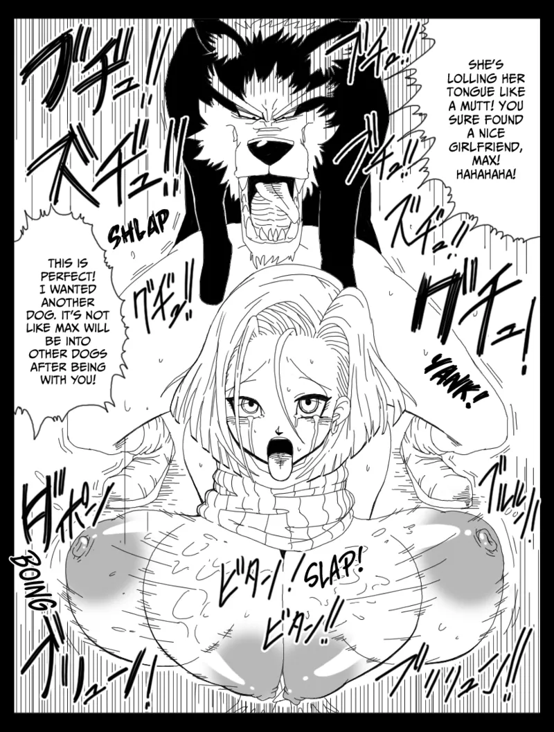 DRAGON ROAD 9 page 23 featuring android 18 dragon ball z parody - big breasts dog hentai manga - read online free