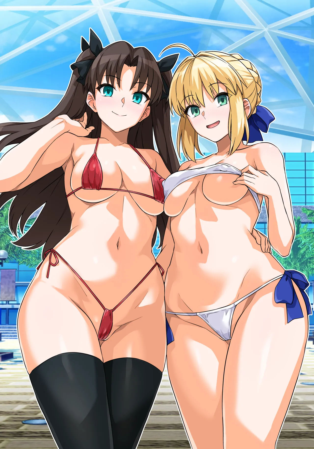 Saber-san Yarimoku Nanpamachi Pool Hen - Page 2