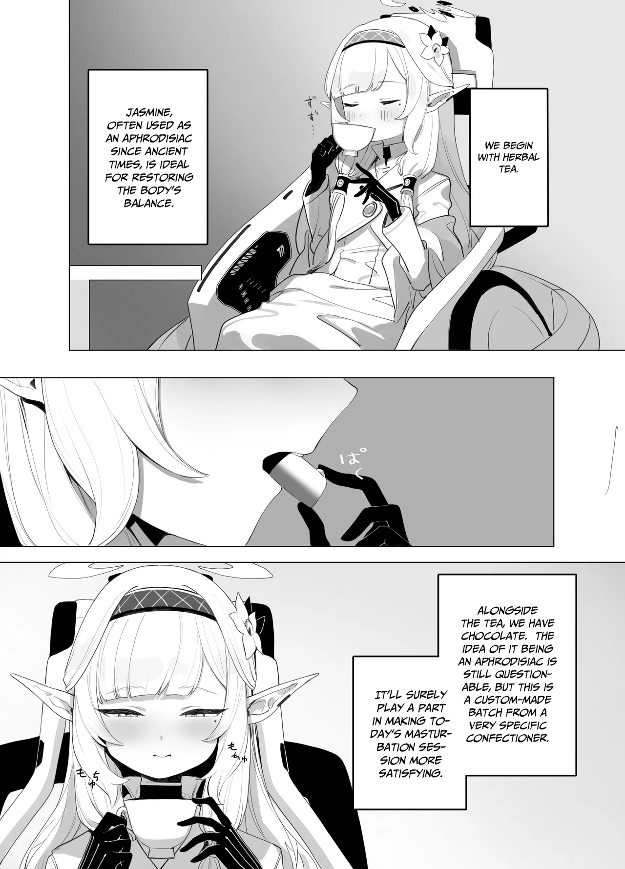 WISDOM LIBIDO EXPLOSION page 10 featuring himari akeboshi blue archive parody - elf masturbation hentai manga - read online free