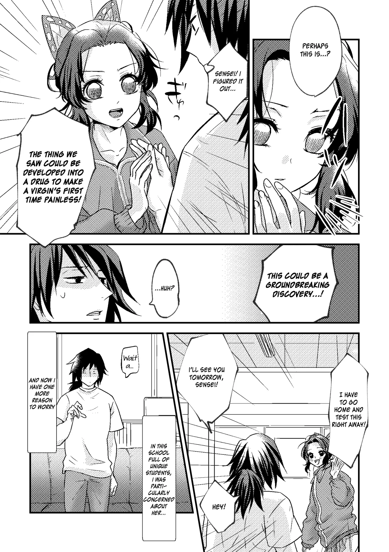 Sensei Soutei gai no Jitai desu! | Sensei, Something Unexpected has Happened! Chapters 1 & 2 page 35 featuring shinobu kochou kimetsu no yaiba parody - sole female sole male hentai manga - read online free