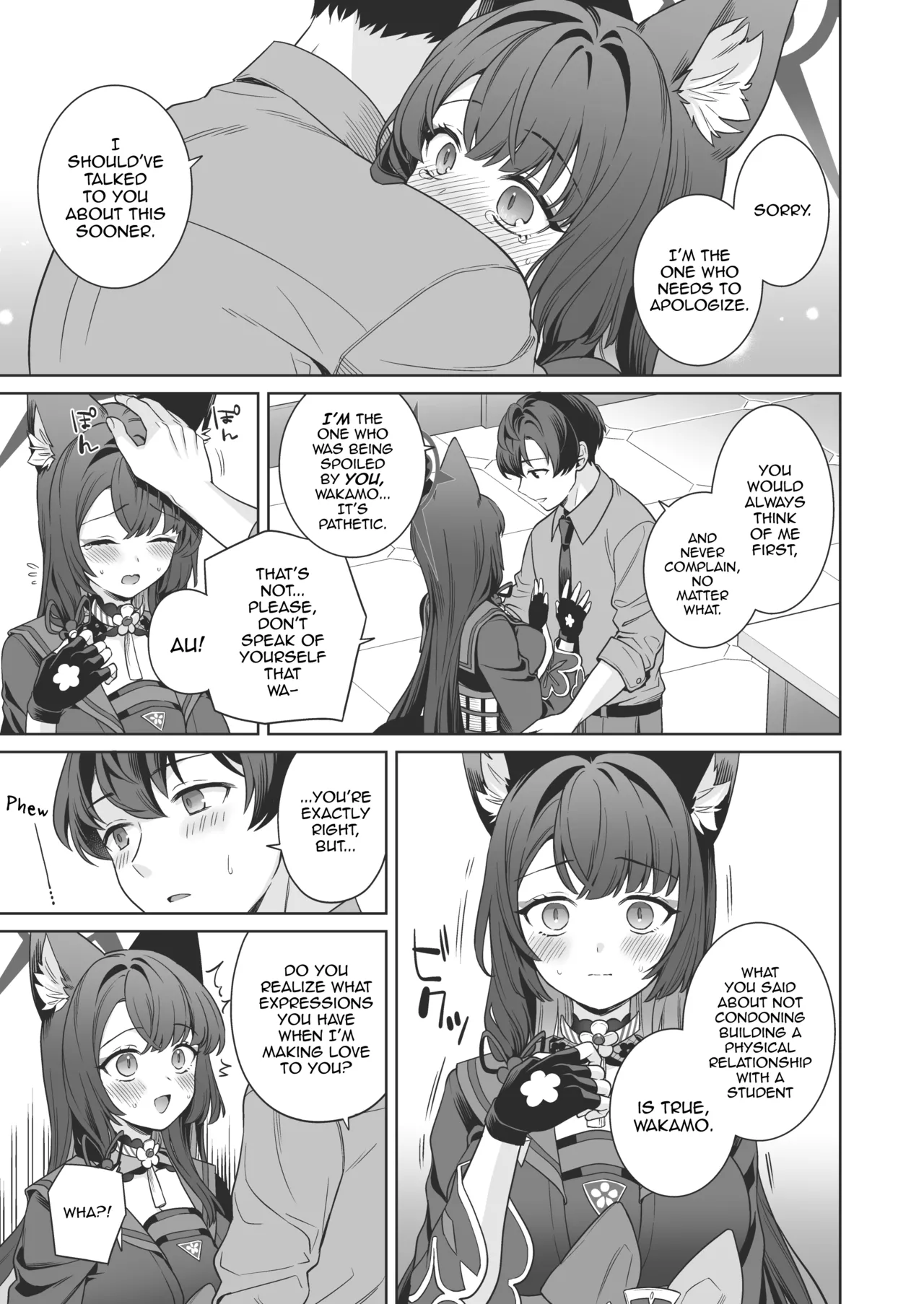 [NOMIYAGUMI (Ichinomiya)] Junjou ♥ Renjou Hatsujou Kitsune -4- | Pure ♥ Lovestruck Fox in Heat -4- (Blue Archive) [English] [mysterymeat3] [Digital] page 28 featuring sensei blue archive parody - big breasts multi-work series hentai manga - read online free