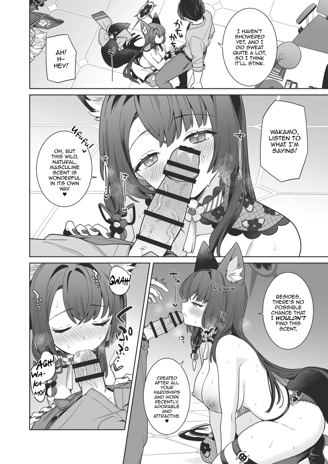 [NOMIYAGUMI (Ichinomiya)] Junjou ♥ Renjou Hatsujou Kitsune -4- | Pure ♥ Lovestruck Fox in Heat -4- (Blue Archive) [English] [mysterymeat3] [Digital] page 35 featuring sensei blue archive parody - big breasts multi-work series hentai manga - read online free