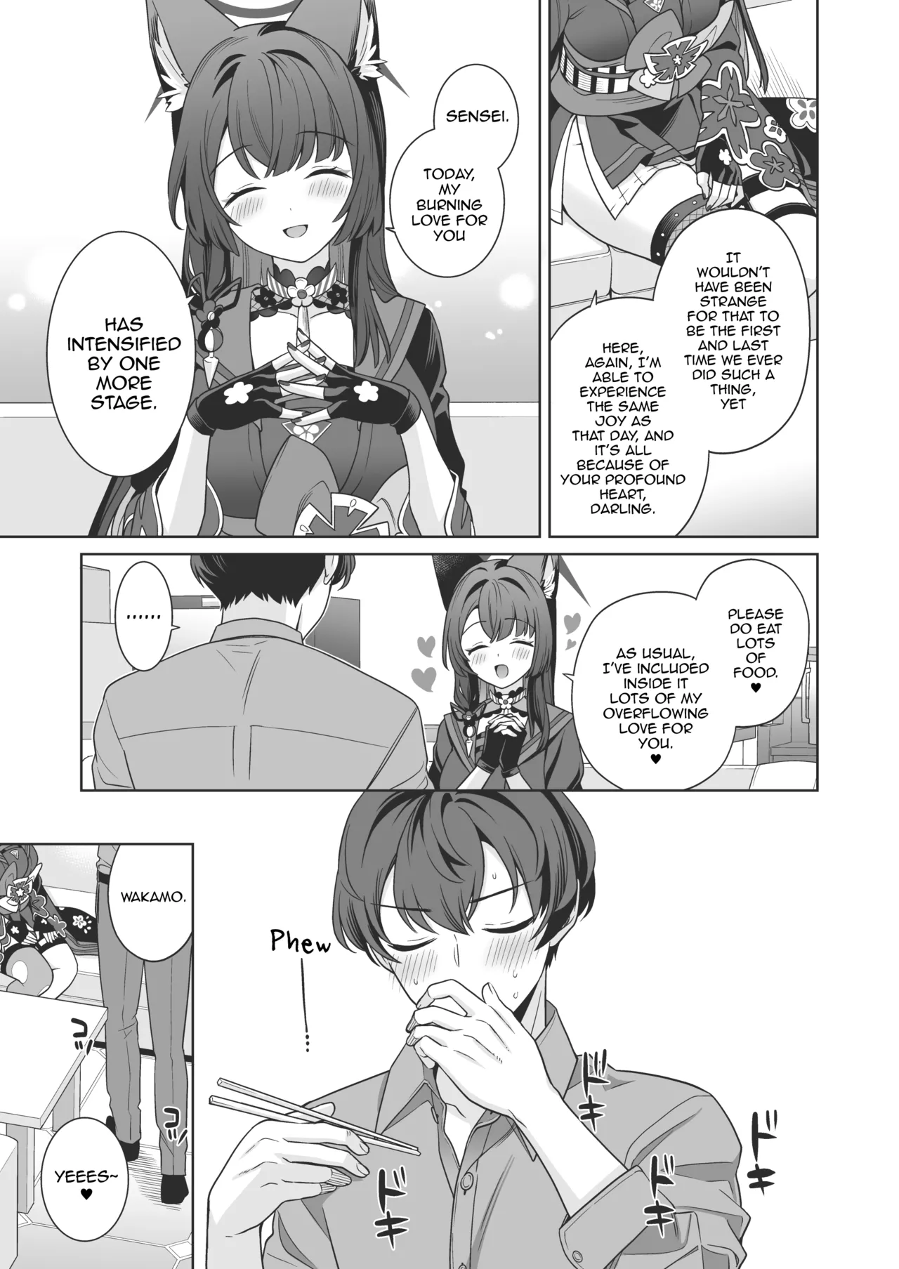 [NOMIYAGUMI (Ichinomiya)] Junjou ♥ Renjou Hatsujou Kitsune -4- | Pure ♥ Lovestruck Fox in Heat -4- (Blue Archive) [English] [mysterymeat3] [Digital] page 54 featuring sensei blue archive parody - big breasts multi-work series hentai manga - read online free