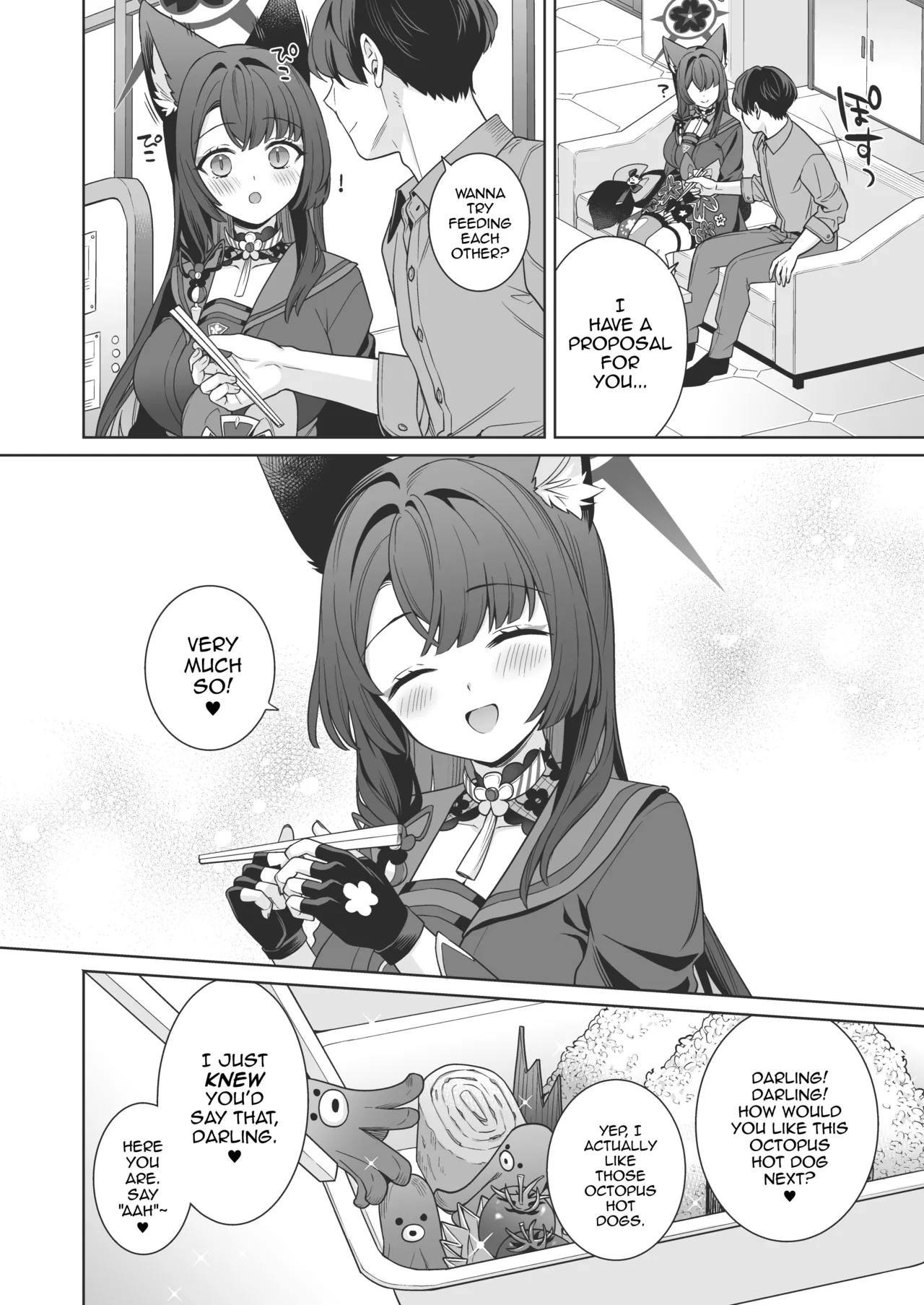 [NOMIYAGUMI (Ichinomiya)] Junjou ♥ Renjou Hatsujou Kitsune -4- | Pure ♥ Lovestruck Fox in Heat -4- (Blue Archive) [English] [mysterymeat3] [Digital] page 55 featuring sensei blue archive parody - big breasts multi-work series hentai manga - read online free