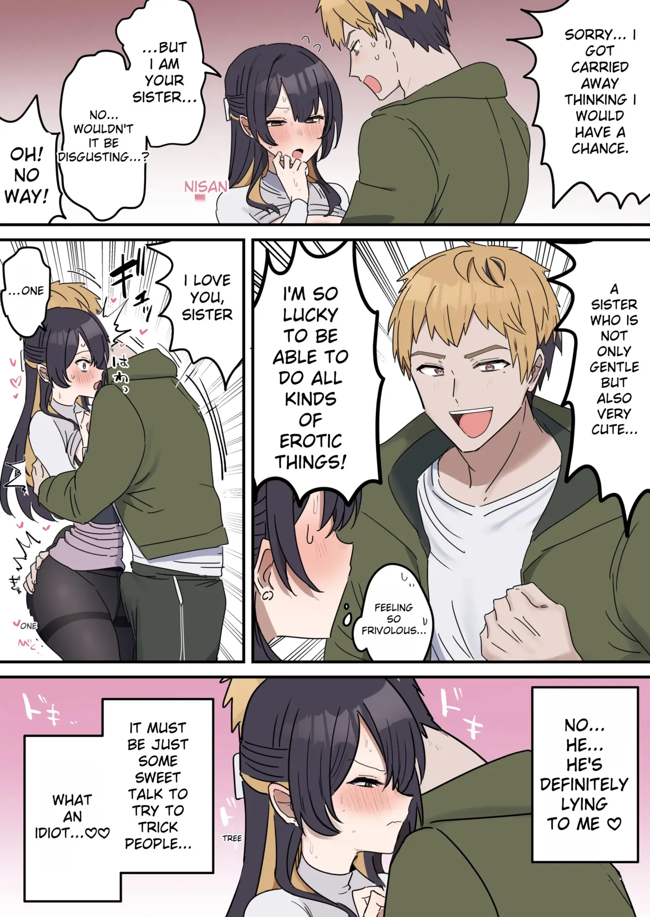 Giji SEX Kyoudai 0~4 ENGLISH 1-164 page 57 original parody - kissing big breasts hentai manga - read online free