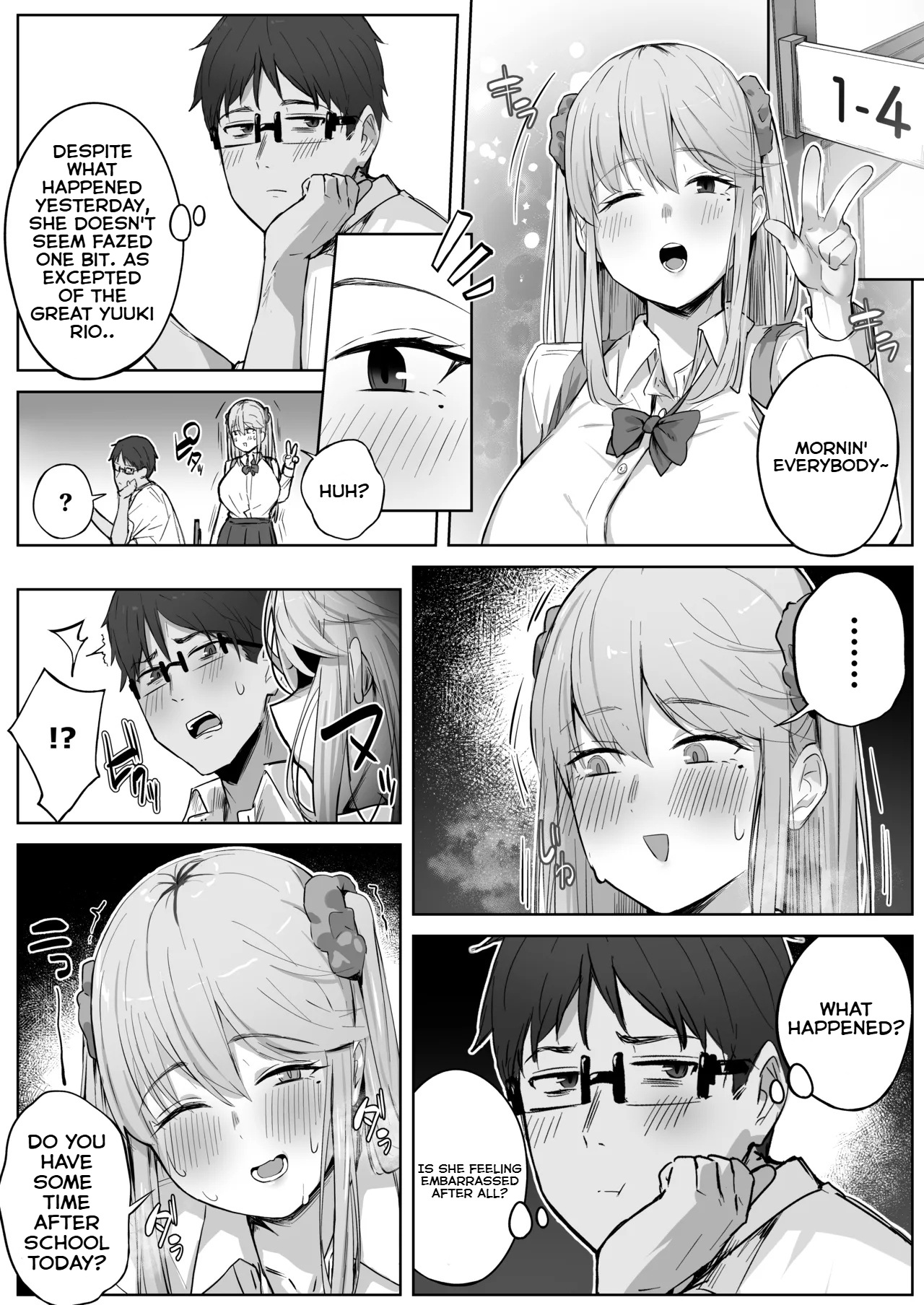 Class de Ninki no Gal wa Omorashi to Kanbotsu Chikubi ga Complex Datta. | The popular gal in my class had a wetting and inverted nipple complex. page 14 original parody - kissing virginity hentai manga - read online free