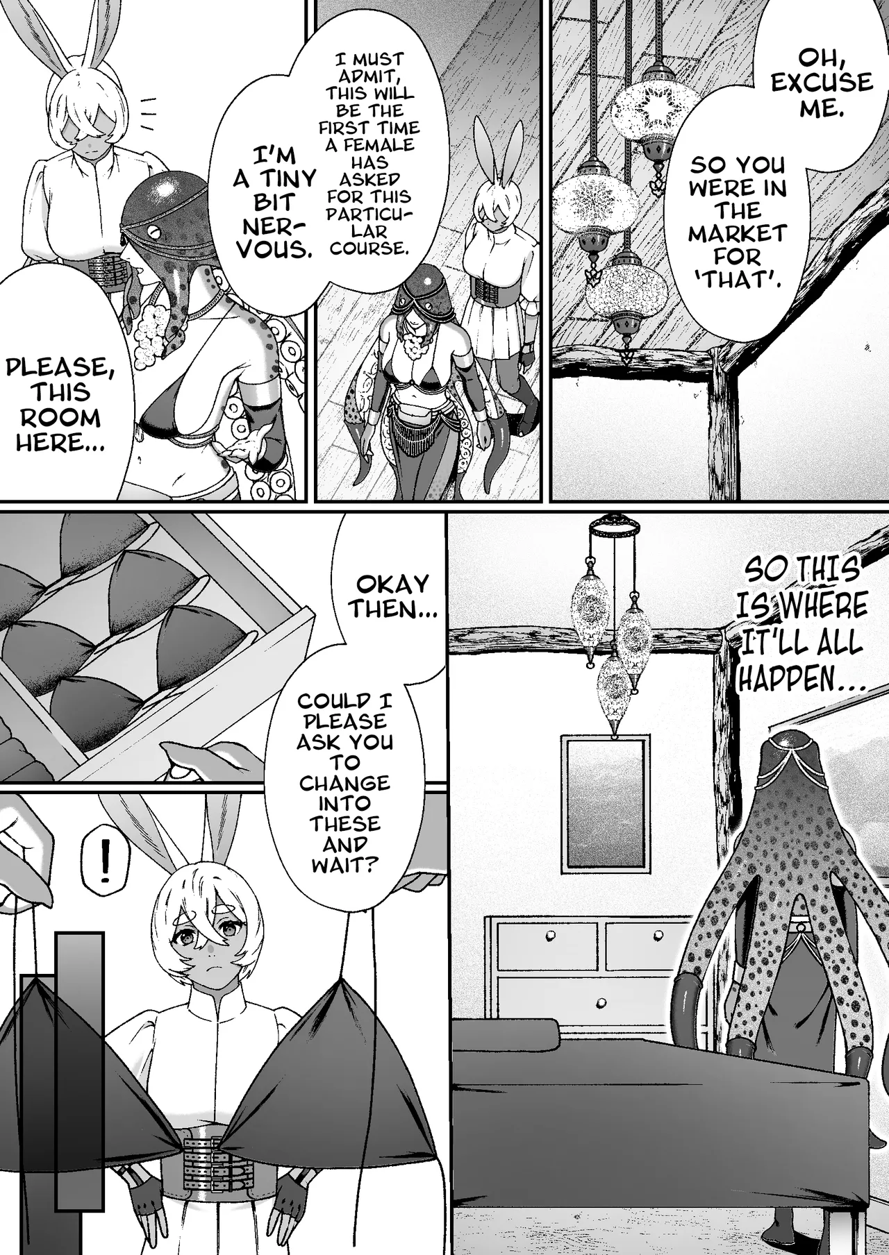 [Lin's Works] Monster no Massage-ya-san | Monster Masseuse [English] [A Cool Person] page 13 original parody - squirting big breasts hentai manga - read online free