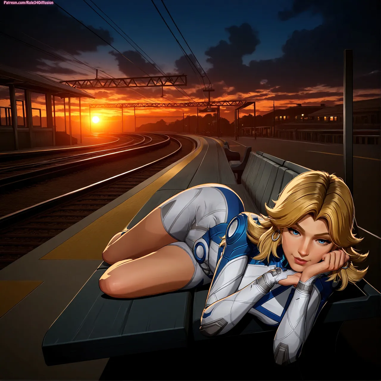 Sue storm page 29 featuring susan storm fantastic four parody - kissing swimsuit hentai manga - read online free