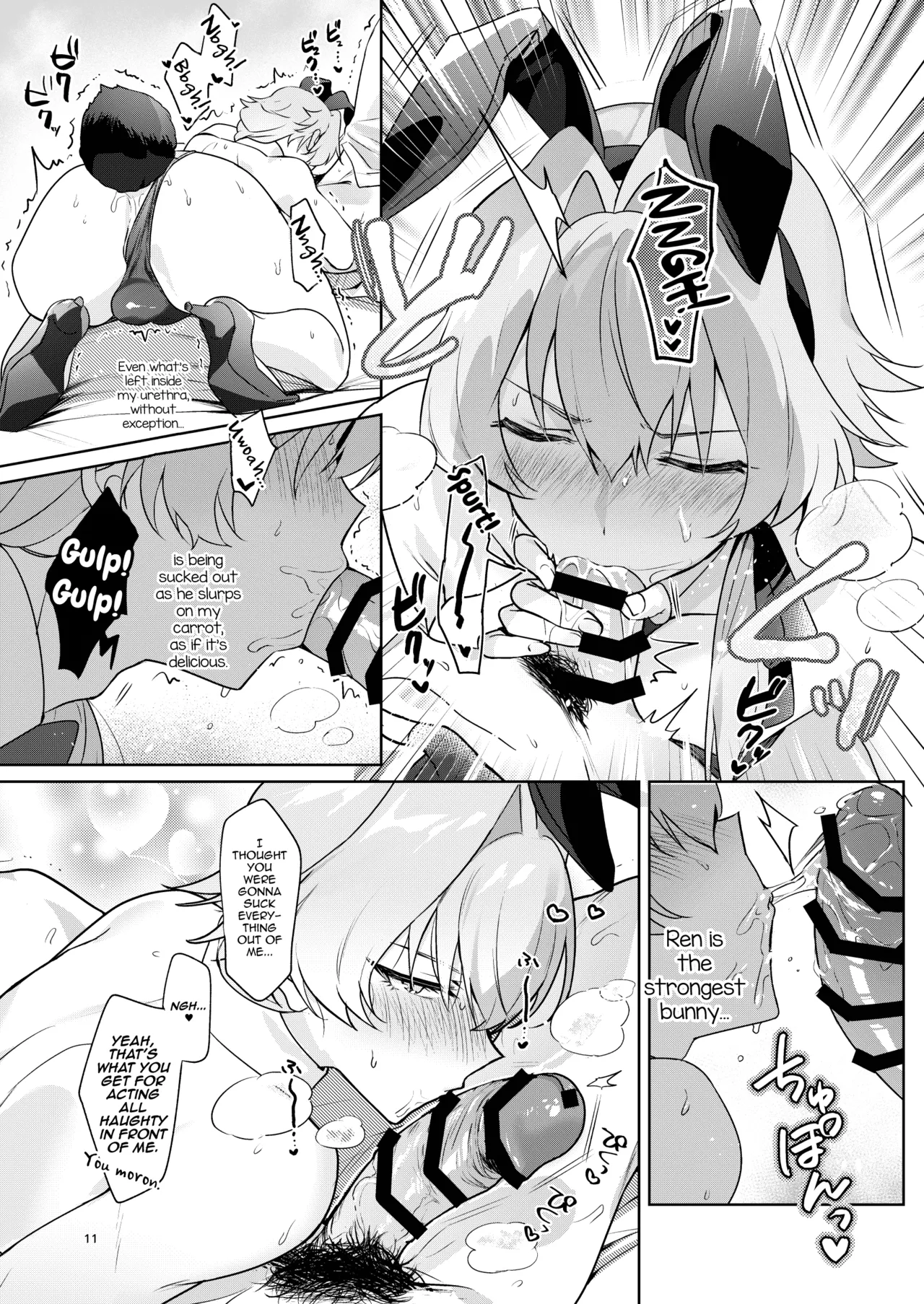 BERRY HONEY BUNNY page 10 featuring producer the idolmaster sidem parody - kissing urination hentai manga - read online free