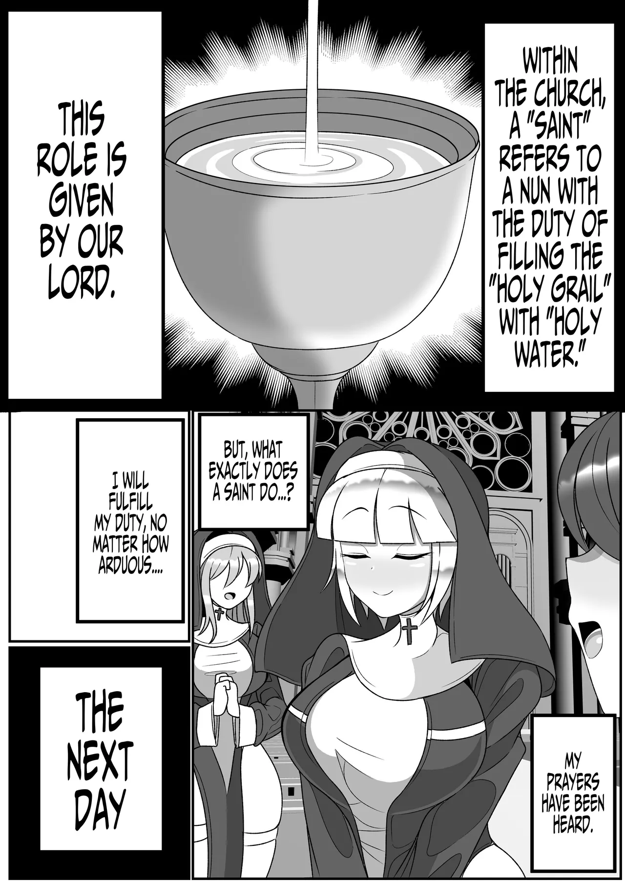 Futanari Seijo Shasei Kinshirei | Dick Slingin' Saintess - Page 3