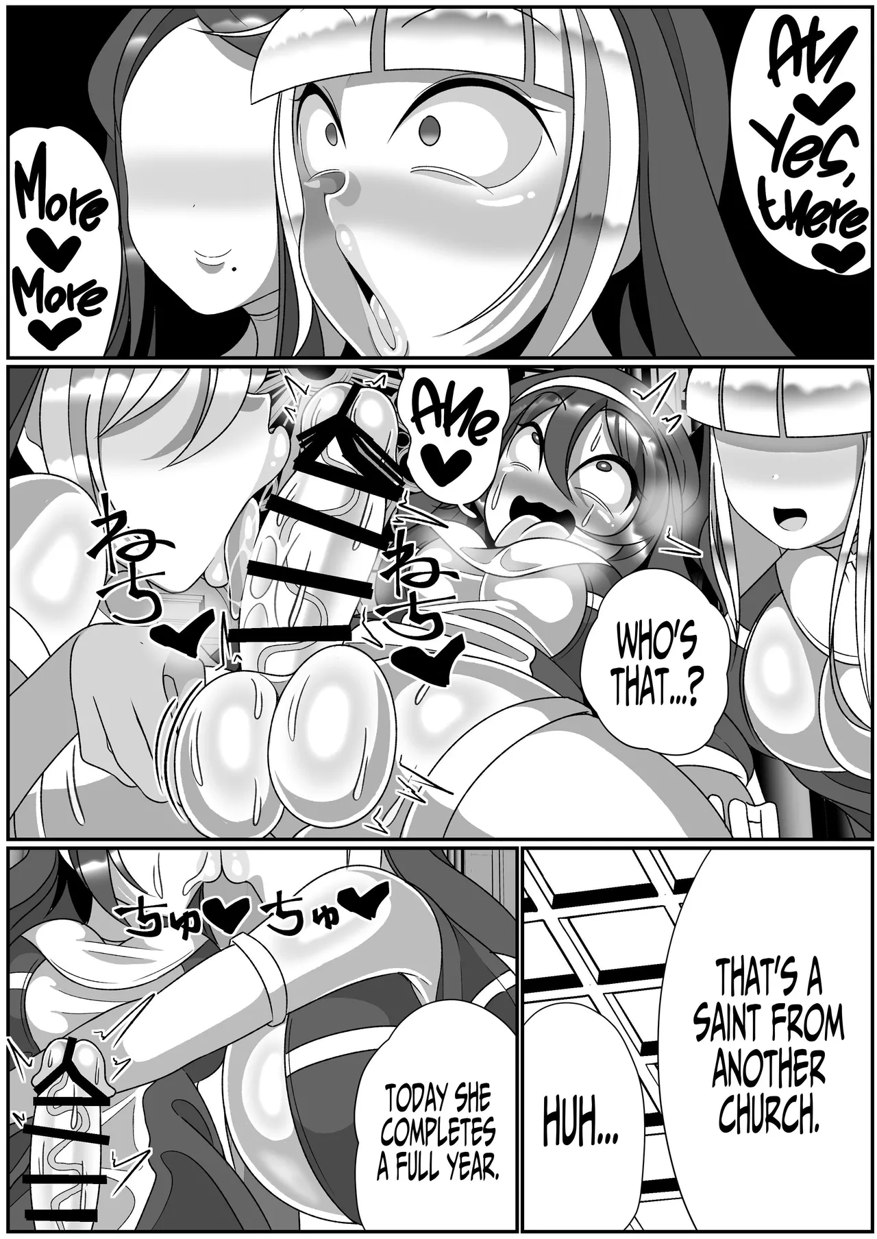 Futanari Seijo Shasei Kinshirei | Dick Slingin' Saintess page 37 original parody - futanari kissing hentai manga - read online free