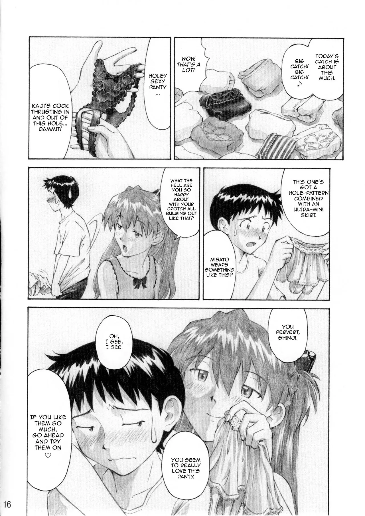ASUKA TRIAL 3 page 15 featuring shinji ikari neon genesis evangelion parody - multi-work series sole female hentai manga - read online free