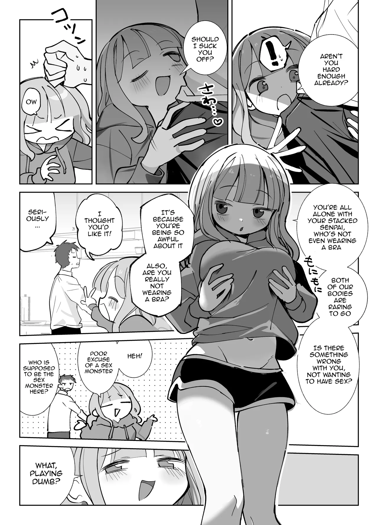 Nama Onaho Senpai /  Raw Onahole Senpai -The Horny Senpai Provokes Her Kouhai And He Fucks Her Brains Out And Cums Over And Over page 10 original parody - big breasts nakadashi hentai manga - read online free