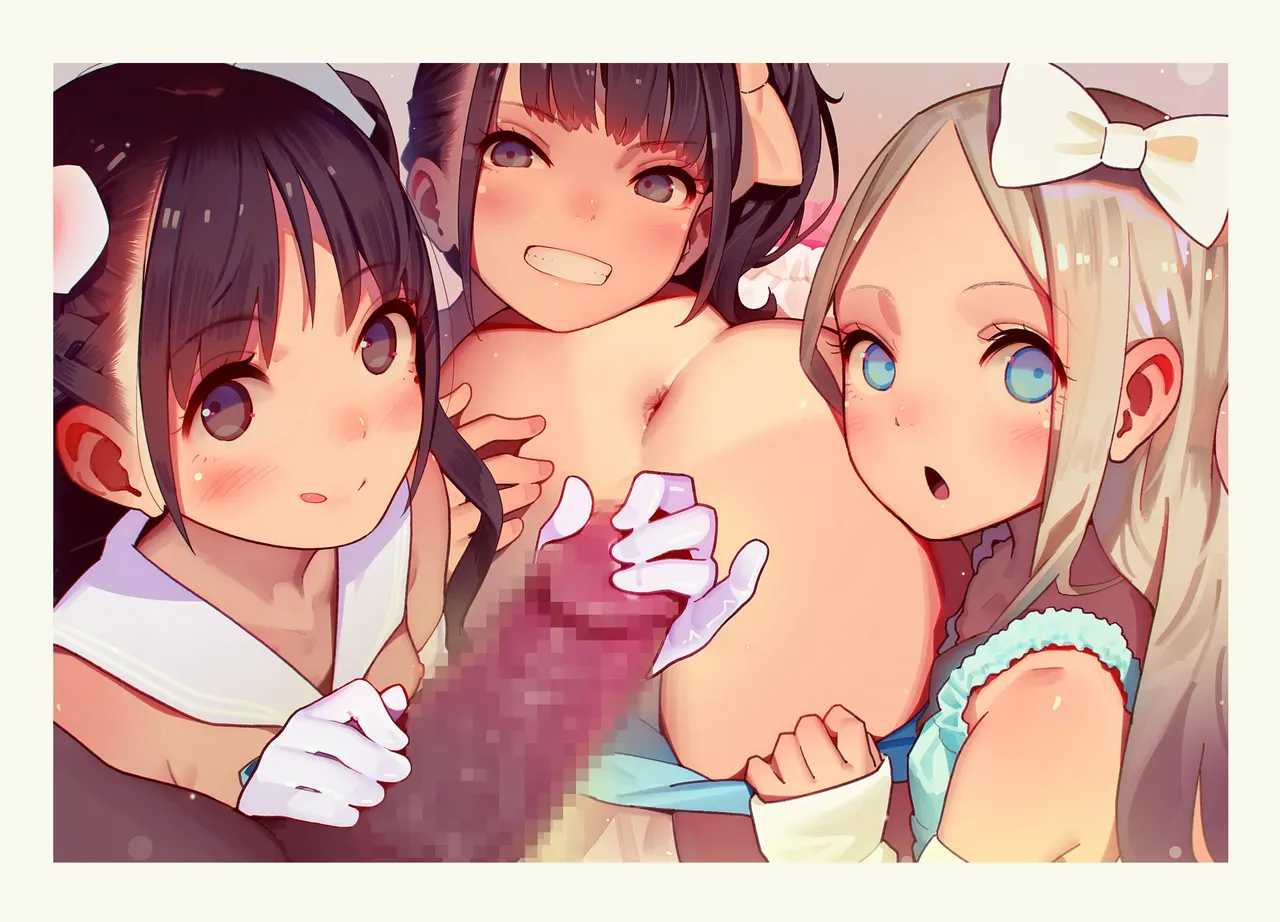 Otoko de asobu mesugaki-chan tachi illustration set 2020-2023 page 105 - full color dark skin hentai manga - read online free