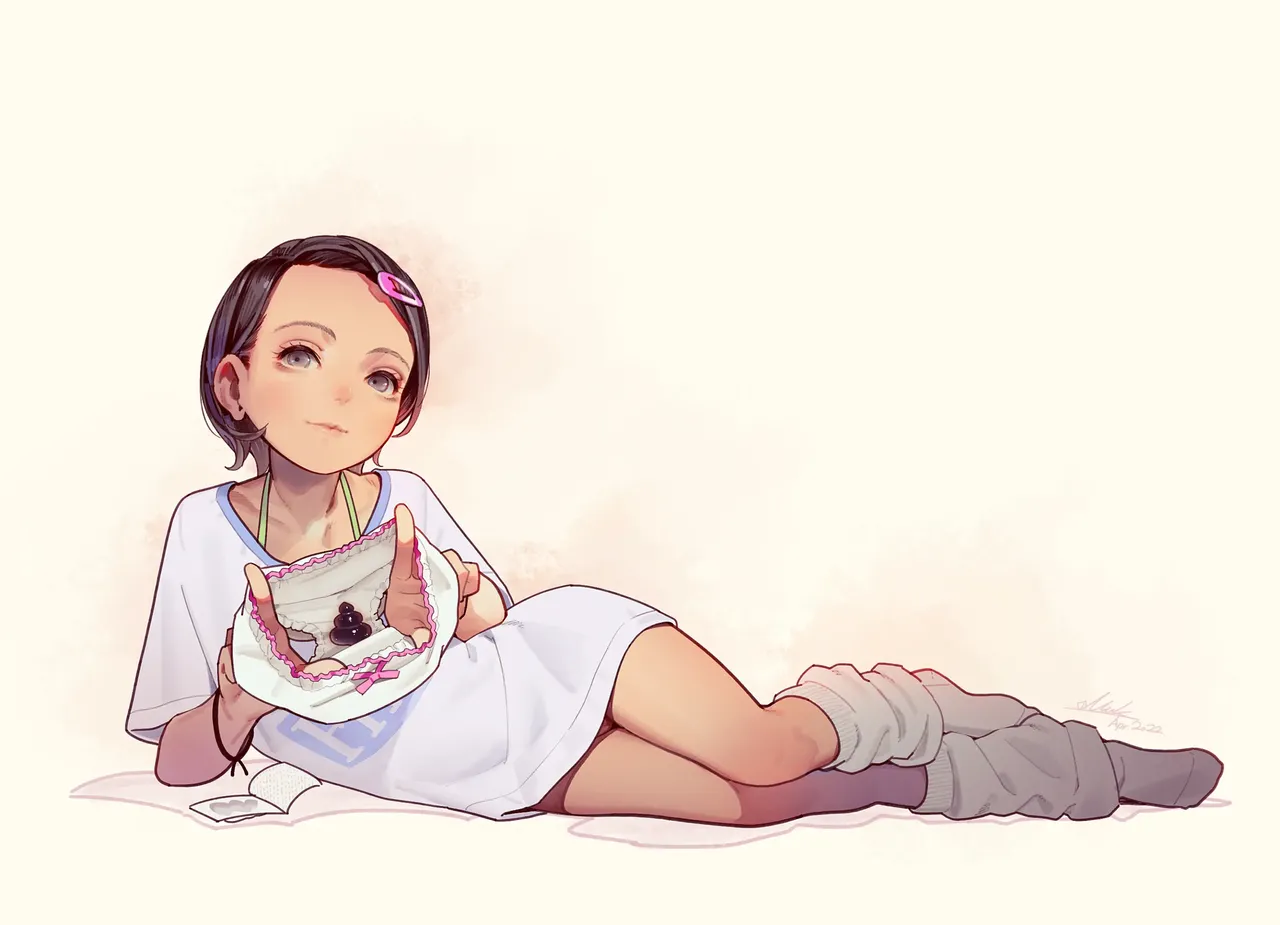 Otoko de asobu mesugaki-chan tachi illustration set 2020-2023 page 212 - full color dark skin hentai manga - read online free