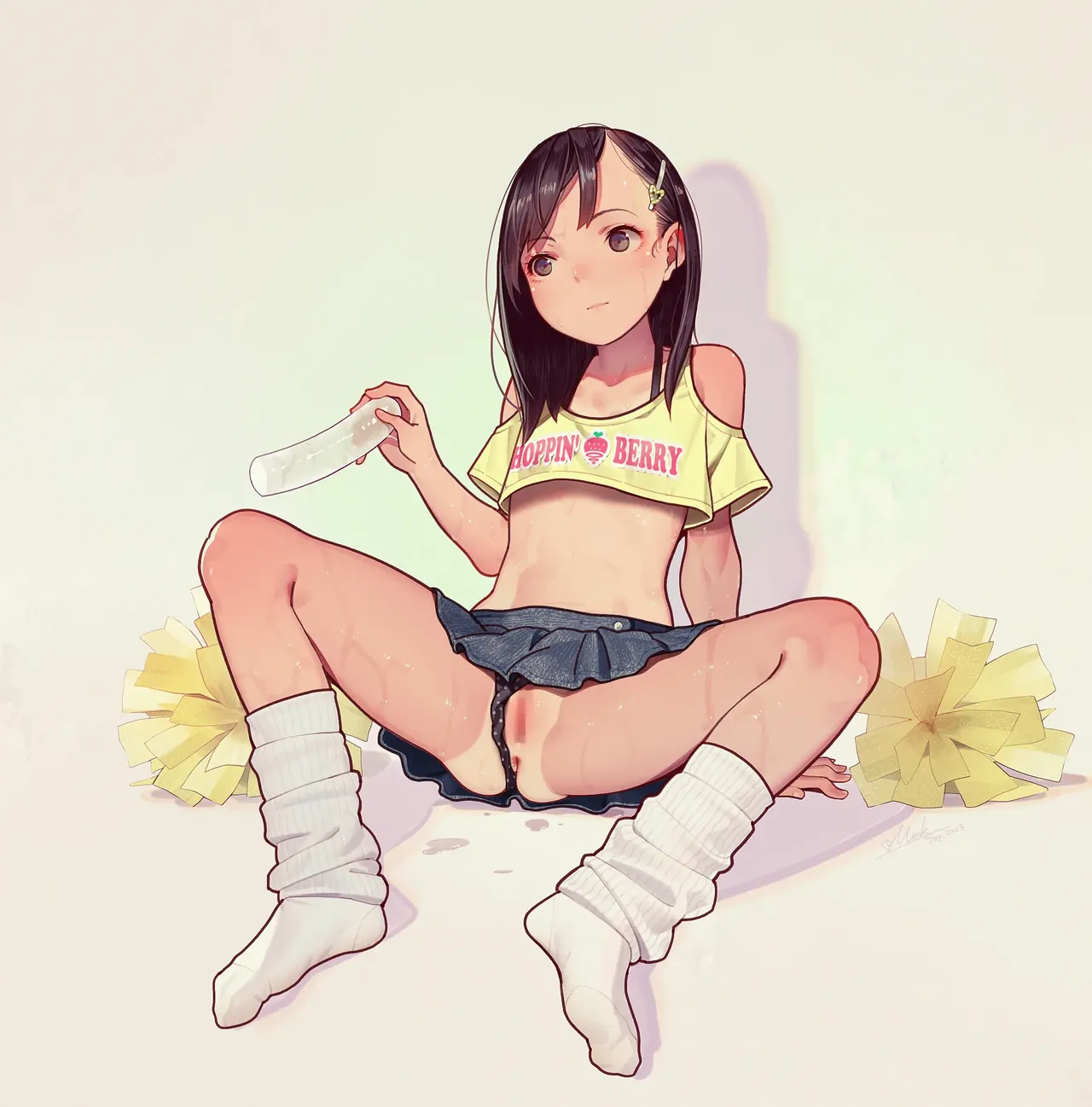 Otoko de asobu mesugaki-chan tachi illustration set 2020-2023 page 222 - full color dark skin hentai manga - read online free