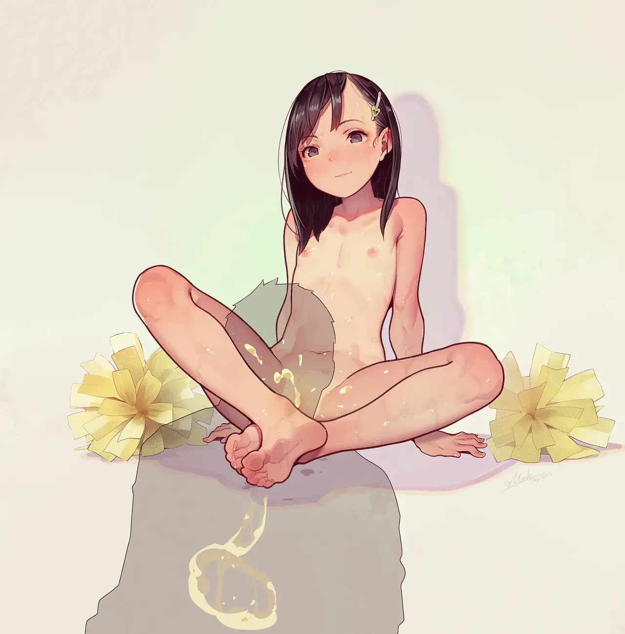 Otoko de asobu mesugaki-chan tachi illustration set 2020-2023 page 245 - full color dark skin hentai manga - read online free