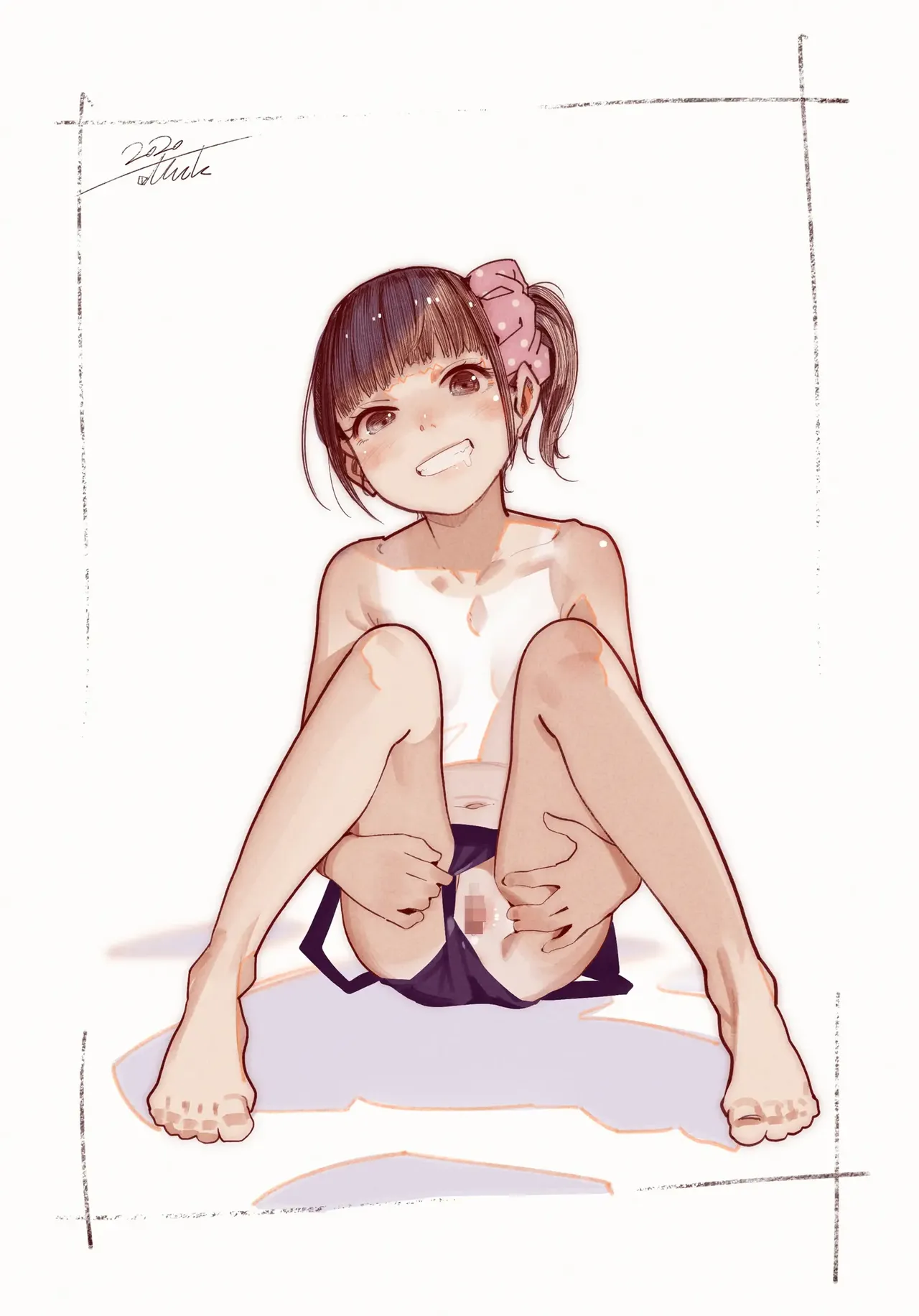Otoko de asobu mesugaki-chan tachi illustration set 2020-2023 page 313 - full color dark skin hentai manga - read online free