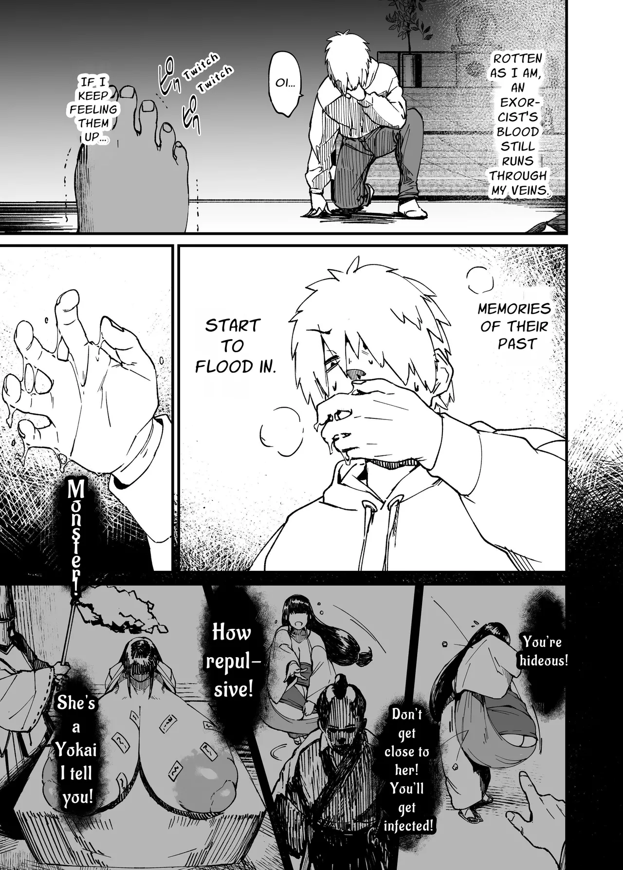 Jibakurei-chan wa Oppai ga Yowai. page 19 original parody - squirting big breasts hentai manga - read online free