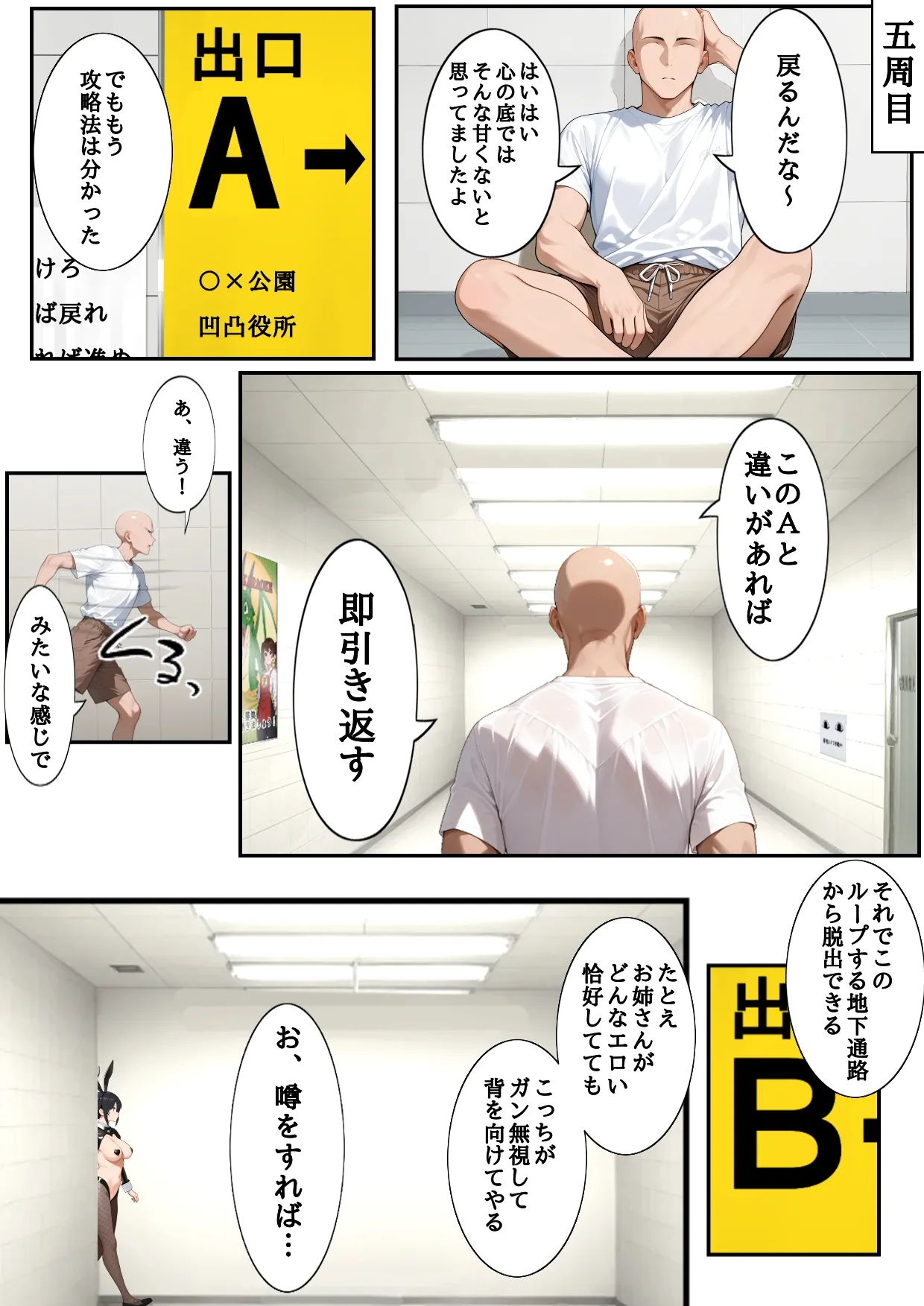 H Ban Deguchi Mitsuketa Ihen ga Ero Sugite Modorenai page 48 - comic ai generated hentai manga - read online free