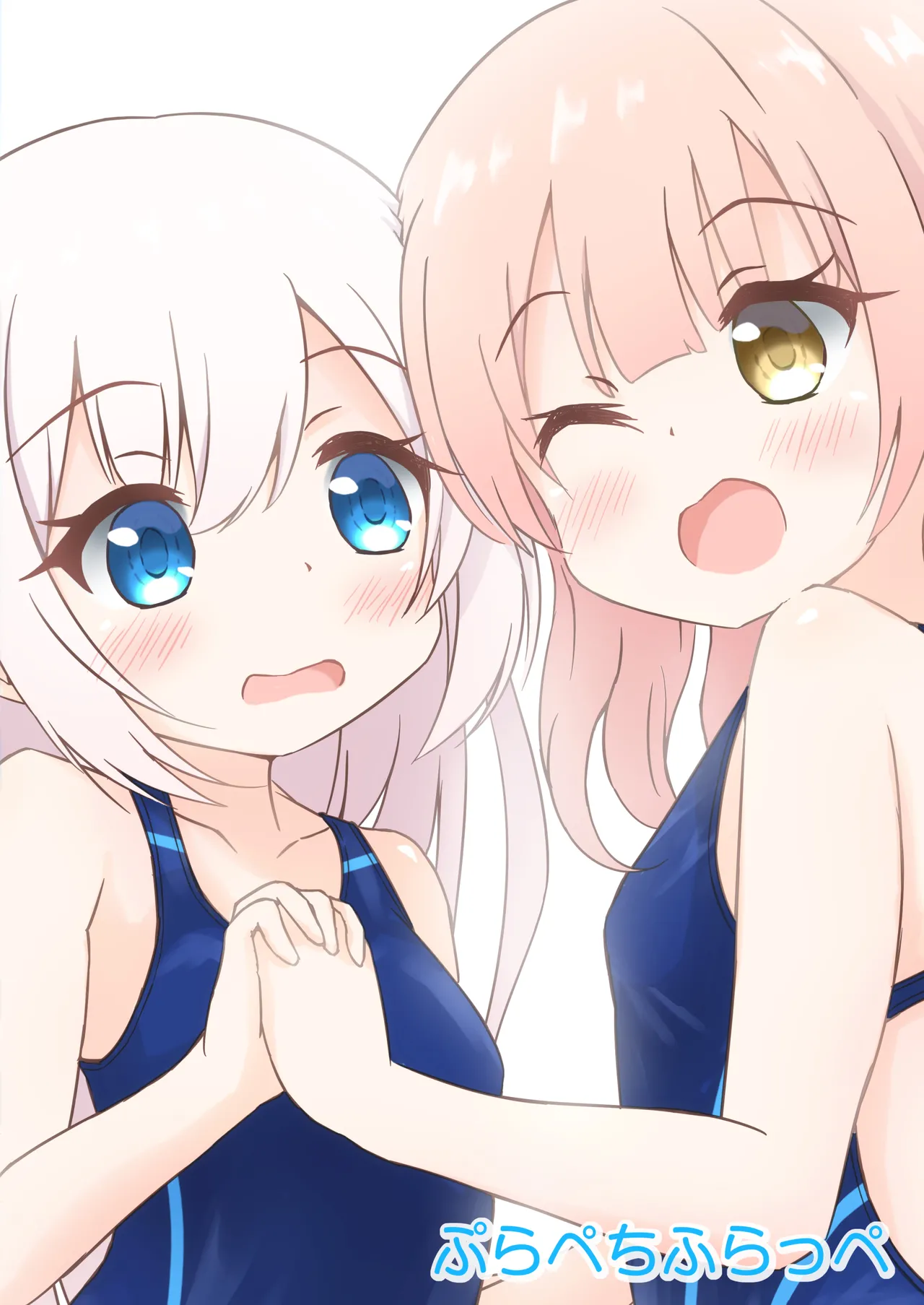 Senpai to Kyouei Mizugi page 24 original parody - swimsuit females only hentai manga - read online free