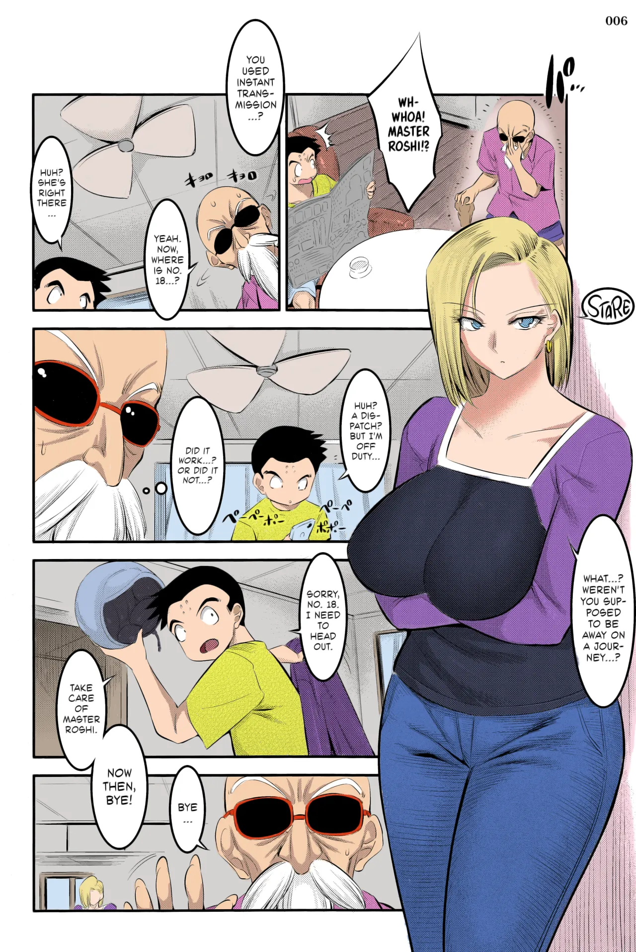 C92) [Kaientai (Shuten Douji)] 18-gou ni Mainichi Muriyari Semen Shiboritorareru Hon | A Book About Getting Your Semen Forcibly Squeezed Out By No. 18 Every Single Day (Dragon Ball Z) [English] [Decensored] [ATF] [Colorized] - Page 5