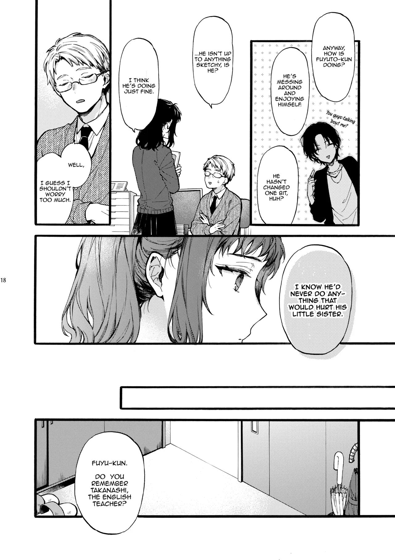 [ClockLord (Suzushiro Nerita)] Kono Hito Kareshi ja Arimasen!! (4) ~Shinomura Kyoudai no Mukashibanashi side Natsuki~ | This Guy is NOT my Boyfriend!! ~The Shinomura siblings: Natsuki side story~ [English] [Rupee] page 18 original parody - multi-work series incest hentai manga - read online free