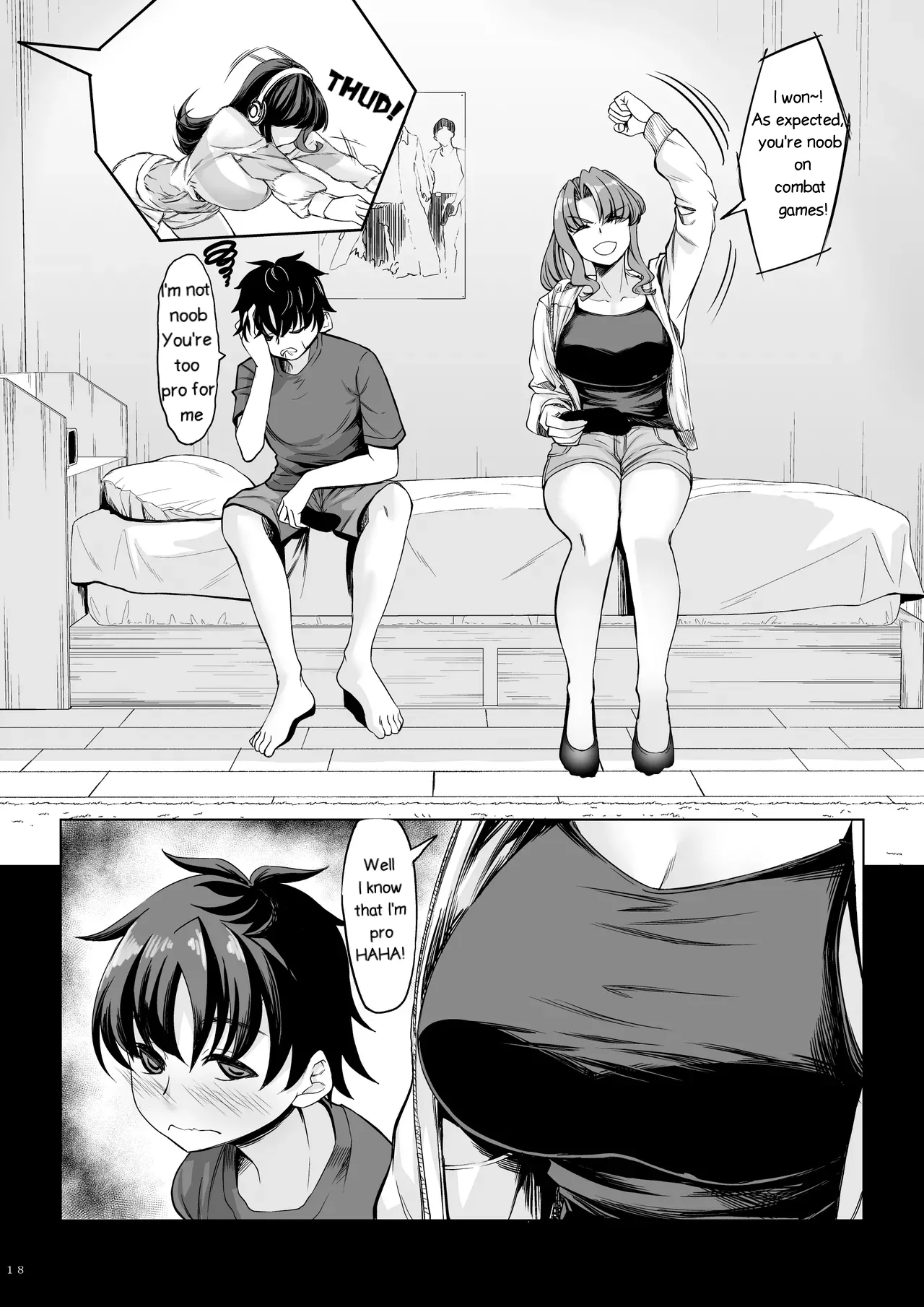 Shinchou 211 cm no Jirai-kei Joshi ni Nerawarete mou Nigerarenai 2 page 17 original parody - kissing big breasts hentai manga - read online free