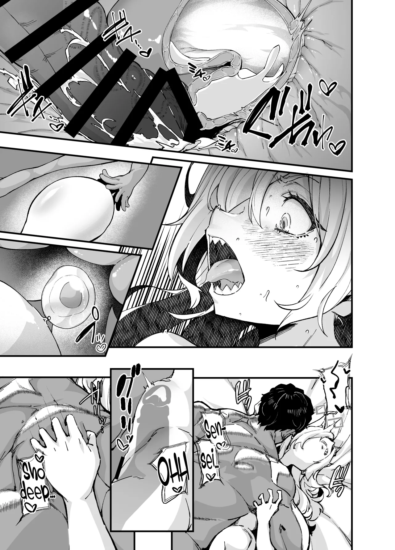 Kyouken page 26 featuring sensei blue archive parody - unusual teeth big breasts hentai manga - read online free