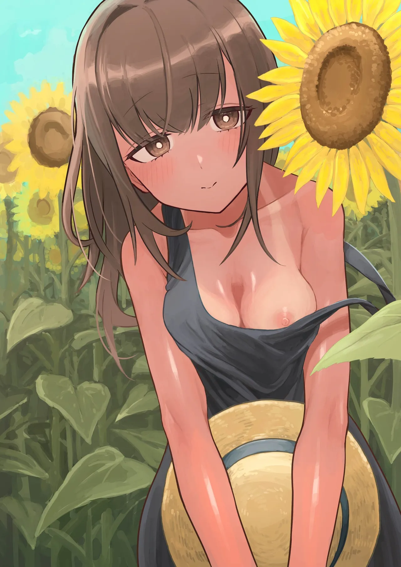 Hiyake Bishoujo ga Yuuwaku Shite Kurunda ga page 196 - sundress swimsuit hentai manga - read online free