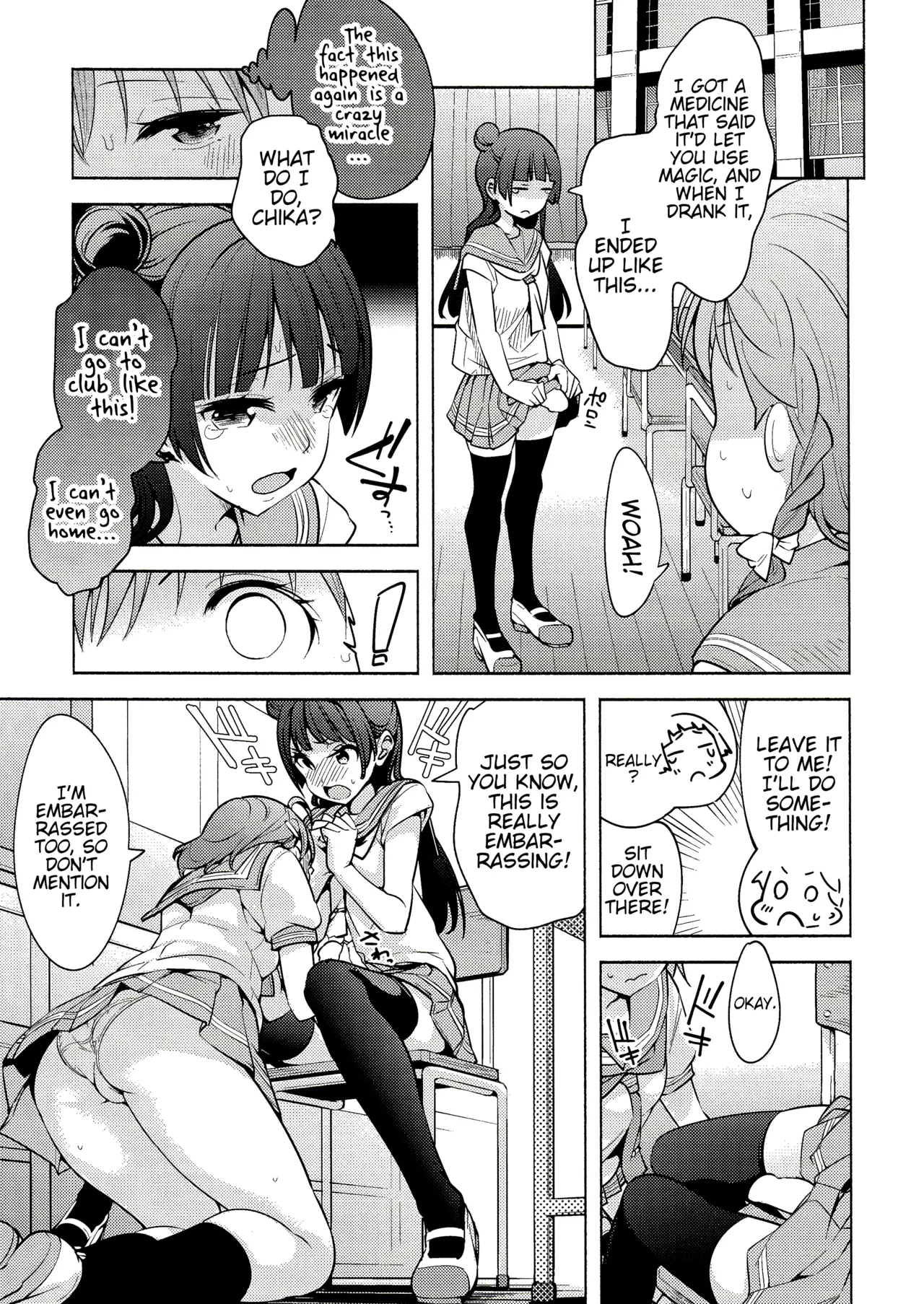 Onegai Kiitekureru? page 11 featuring chika takami love live sunshine parody - ttf threesome futanari hentai manga - read online free