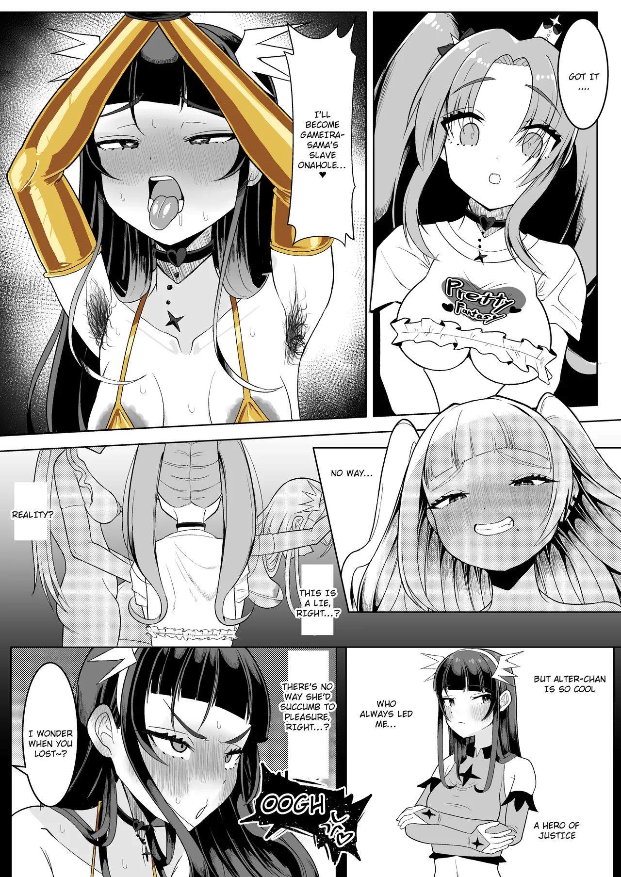 Watashi-tachi Futari de Chikara o Awasereba Futanari Onna Kanbu Nanka ni Zettai ni Makenai‼ | Together, our power combined will never lose to some futanari female executive! page 21 original parody - futanari kissing hentai manga - read online free