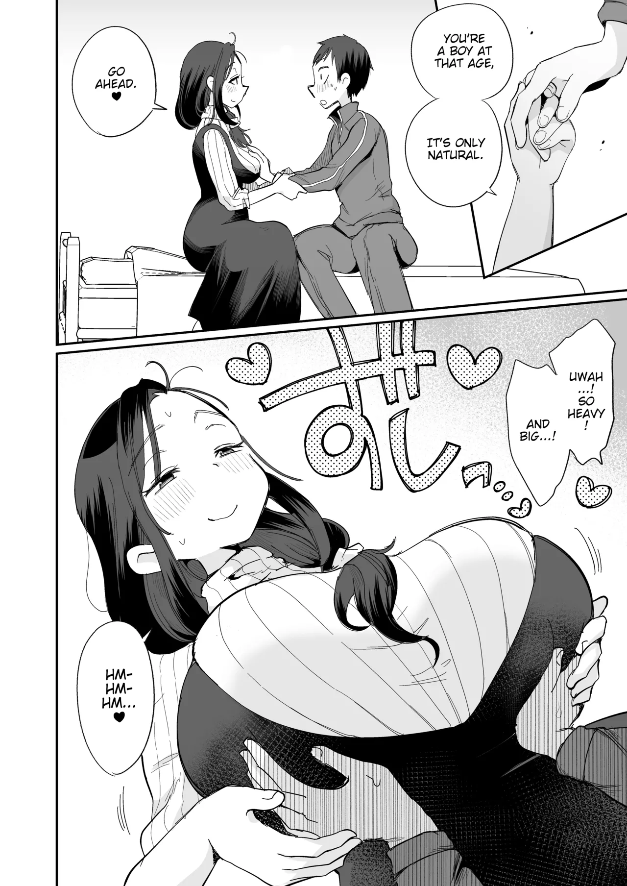 [Megitune Works] Guigui Kuru Gibo to AV Kanshou ~Fudeoroshi Hen~ | Watching Porn with my Pushy Stepmom ~The First Time~ [English] [WitzMacher] - Page 15