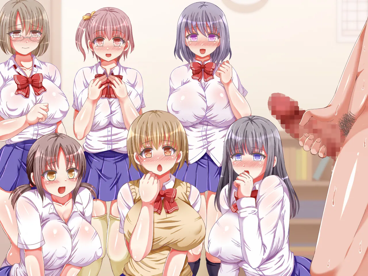 Seifuku JK ga Yasashiku Nukinuki Onasapo de Tsukushitekureru Ohanashi♪ page 244 original parody - big breasts pantyjob hentai manga - read online free