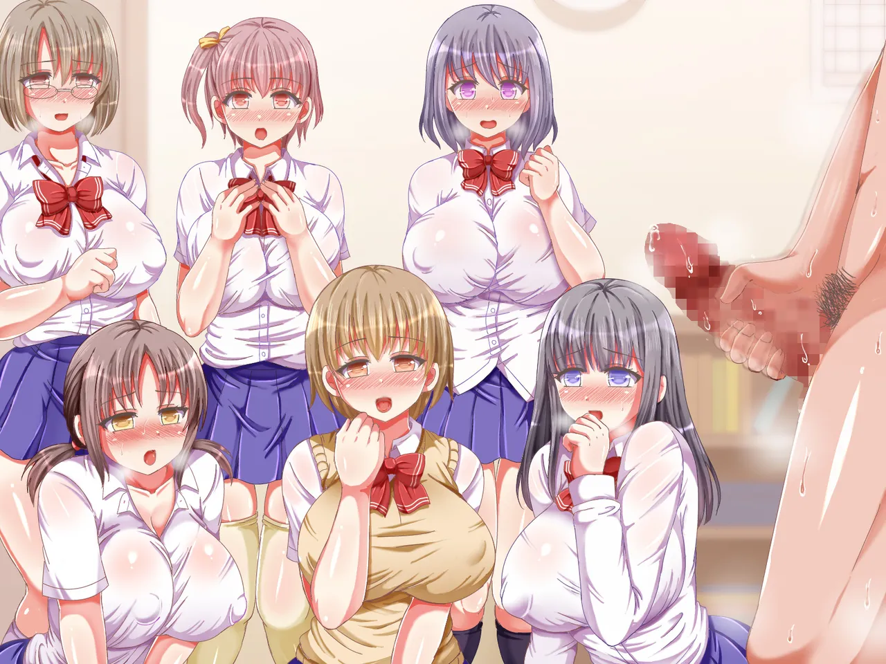 Seifuku JK ga Yasashiku Nukinuki Onasapo de Tsukushitekureru Ohanashi♪ page 246 original parody - big breasts pantyjob hentai manga - read online free