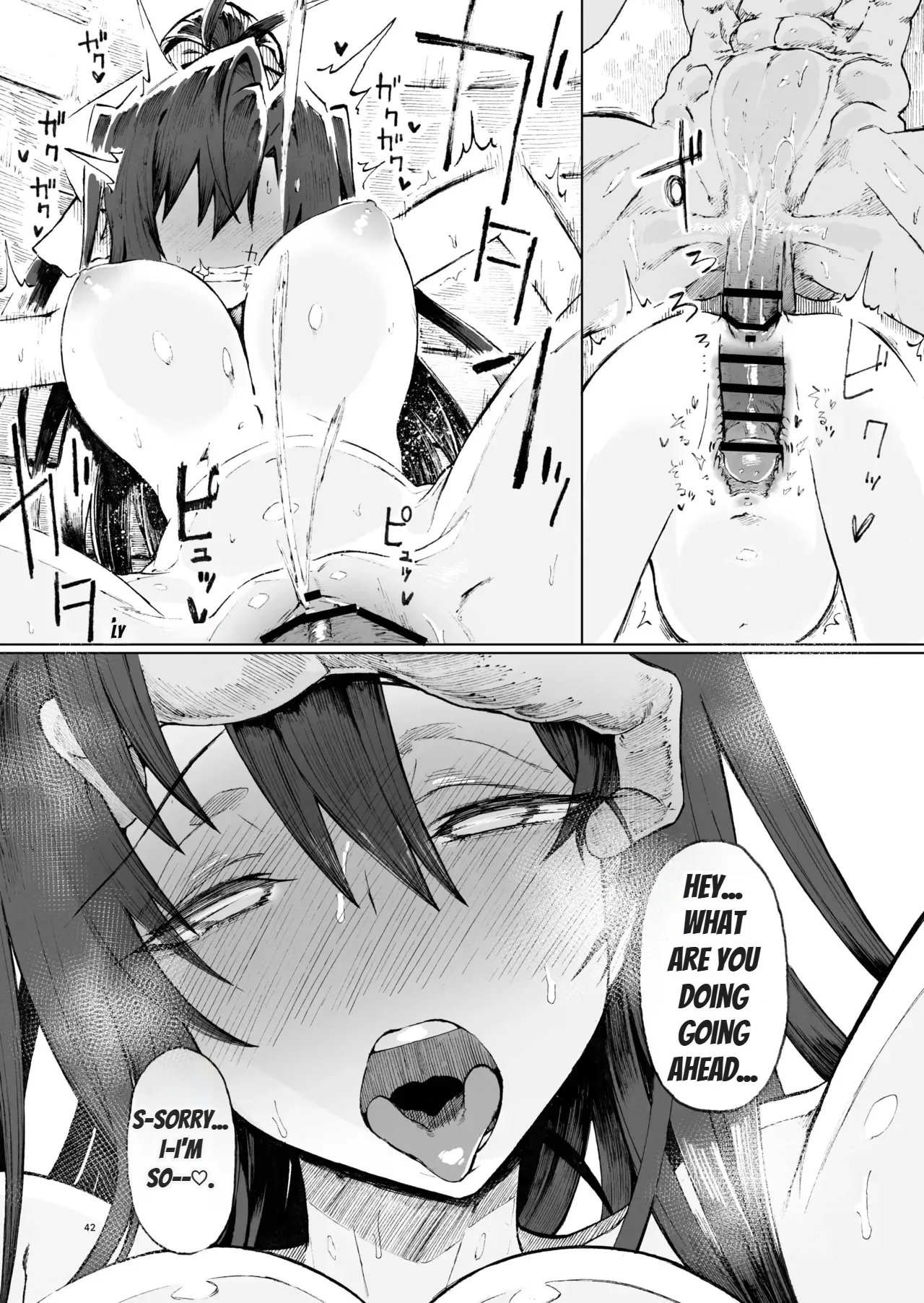 Isekai Mesu Yuusha 4 page 42 original parody - kissing big breasts hentai manga - read online free