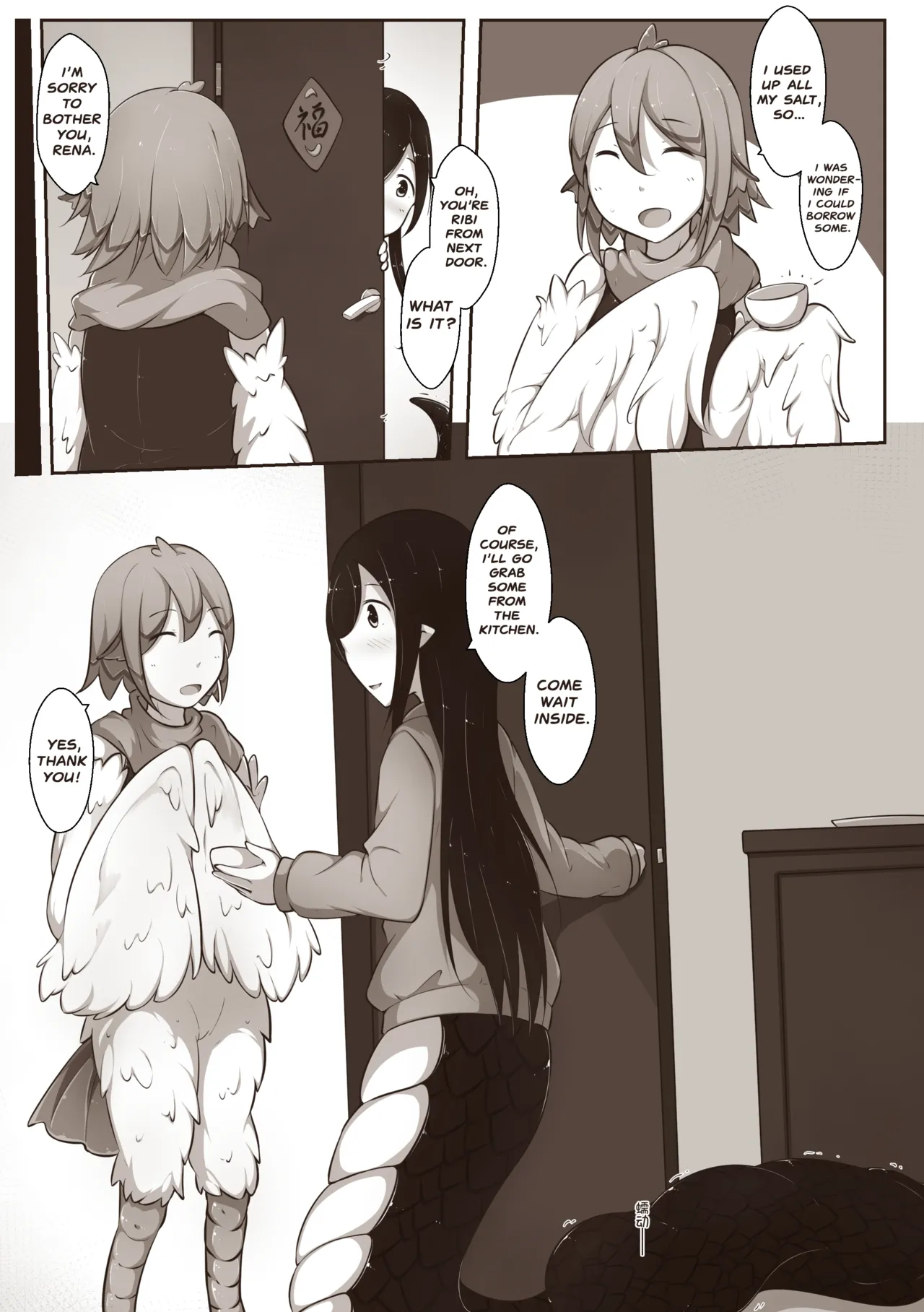 Black and White, You and Me 2 page 29 original parody - transformation monster girl hentai manga - read online free