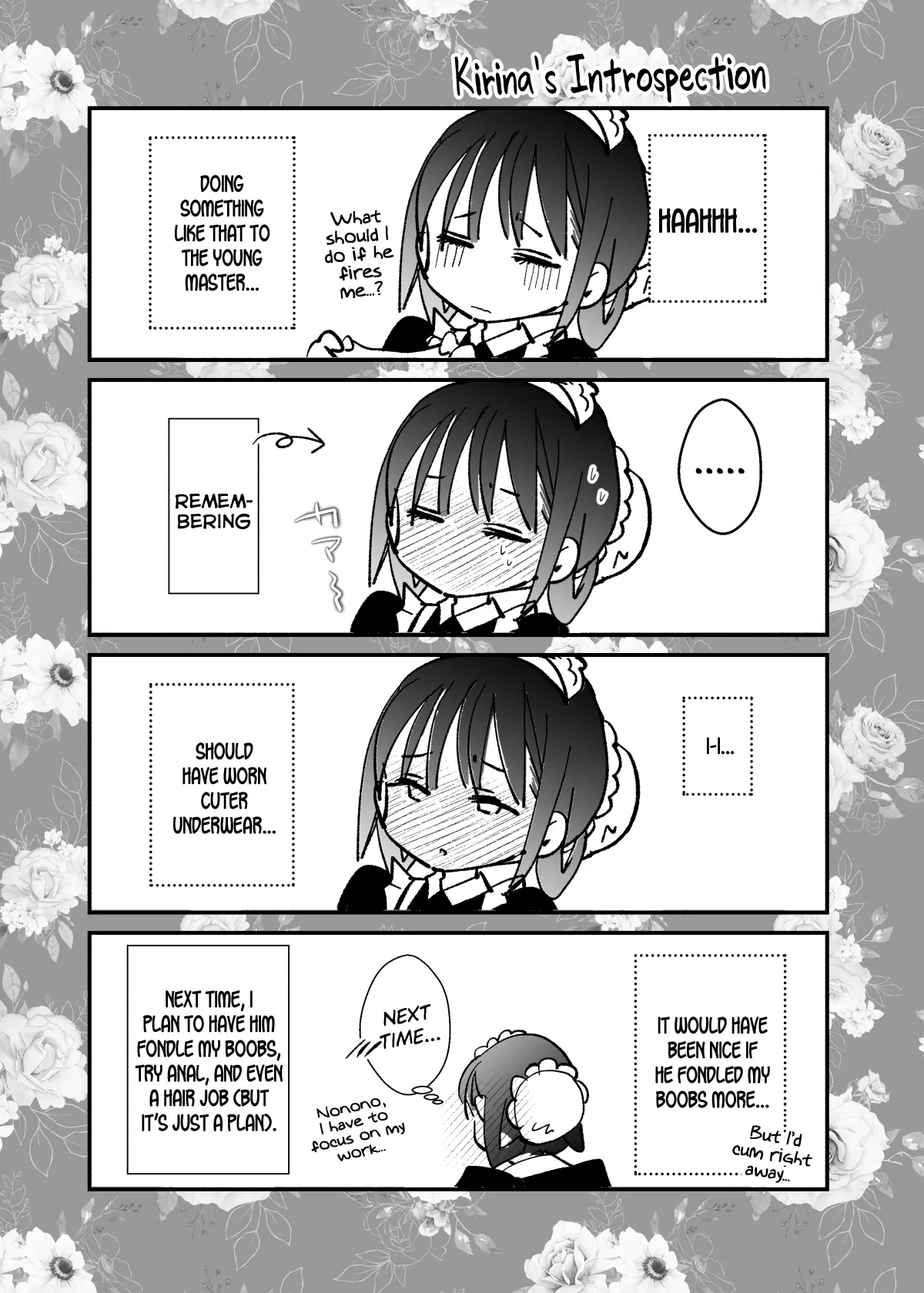 Maid no Kirina wa Bouchama ni Tsukushitai | Maid Kirina is Devoted to her Young Master page 40 original parody - maid kissing hentai manga - read online free