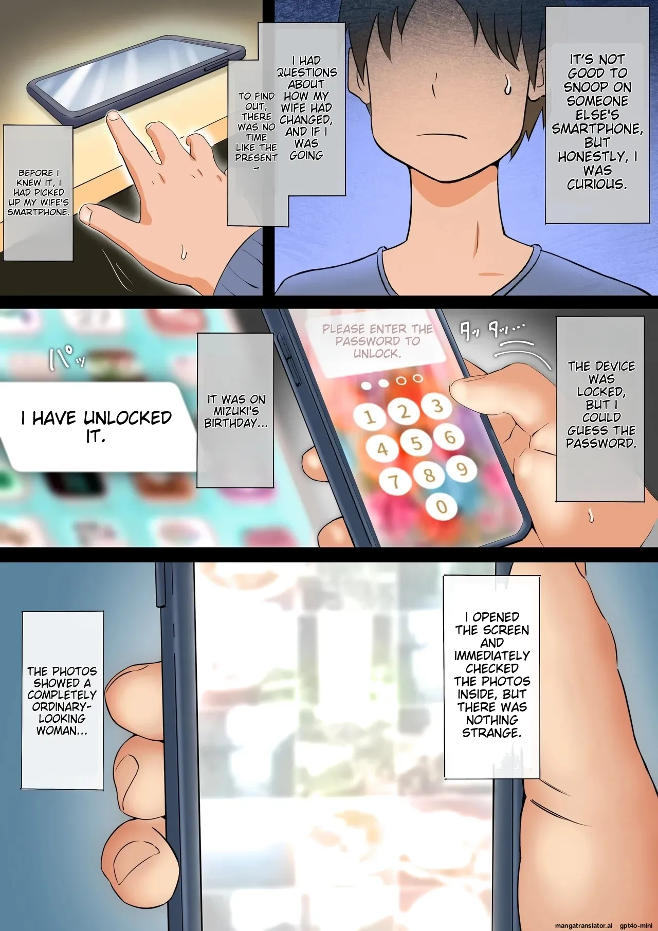 Smapho-goshi ni Kieta Tsuma - Page 3