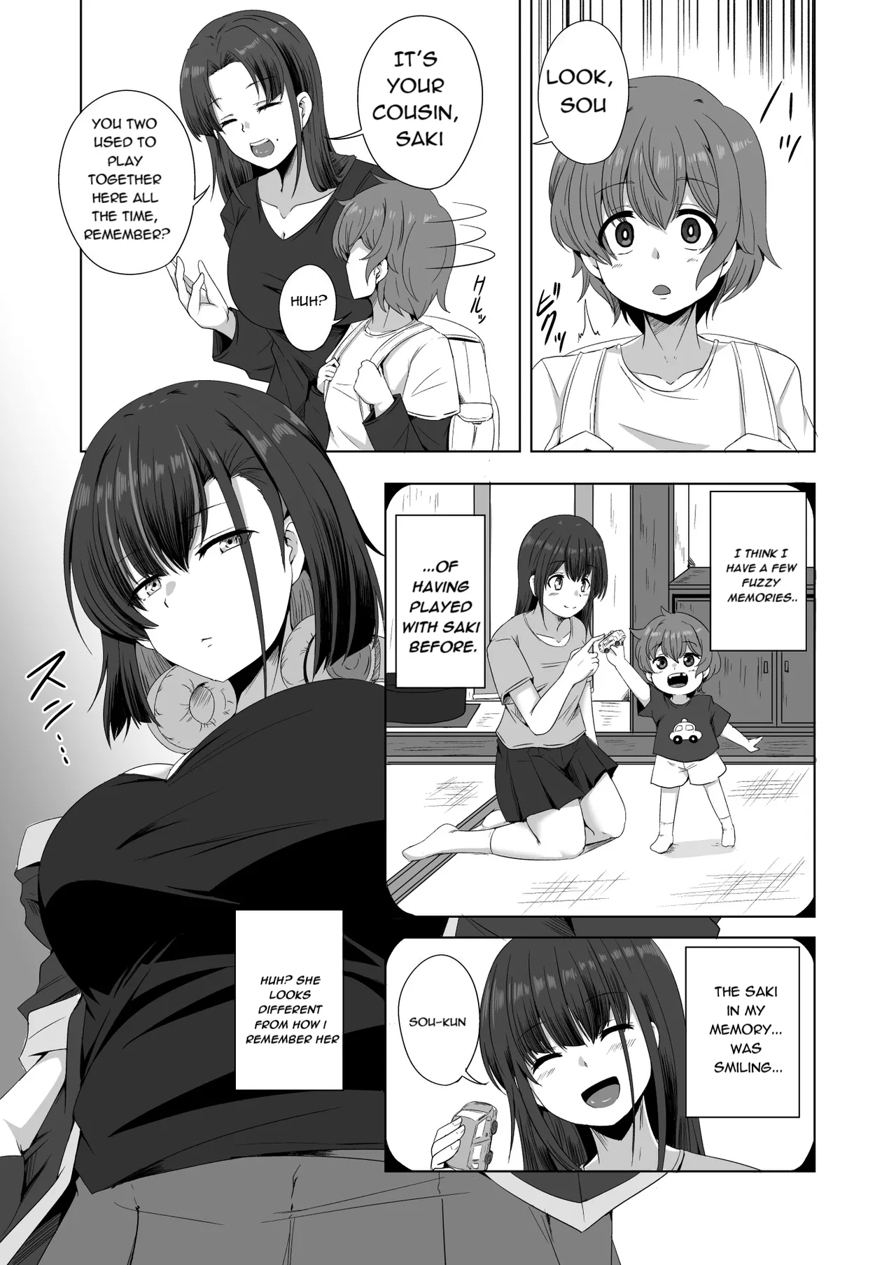 Haha no Jikka de Saikai Shita Sukoshi Kowai Itoko ga Oya ni Kakurete Ecchi na Asobi o Oshiete Kureta / My Slightly Dangerous Cousin Showed Me How to *Play* a Lewd Game While My Parents Weren't Looking - Page 4