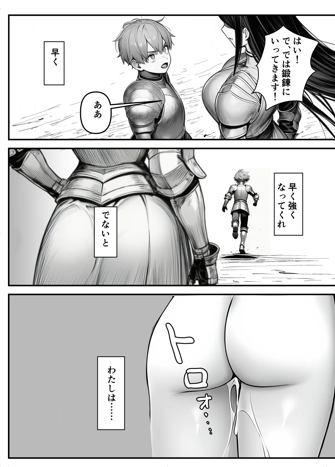 【フル漫画】女騎士団長、屈服メス堕ちNTR〜憧れのオルティーナ団長が負けた日〜｜夜あくび小隊 - Page 39