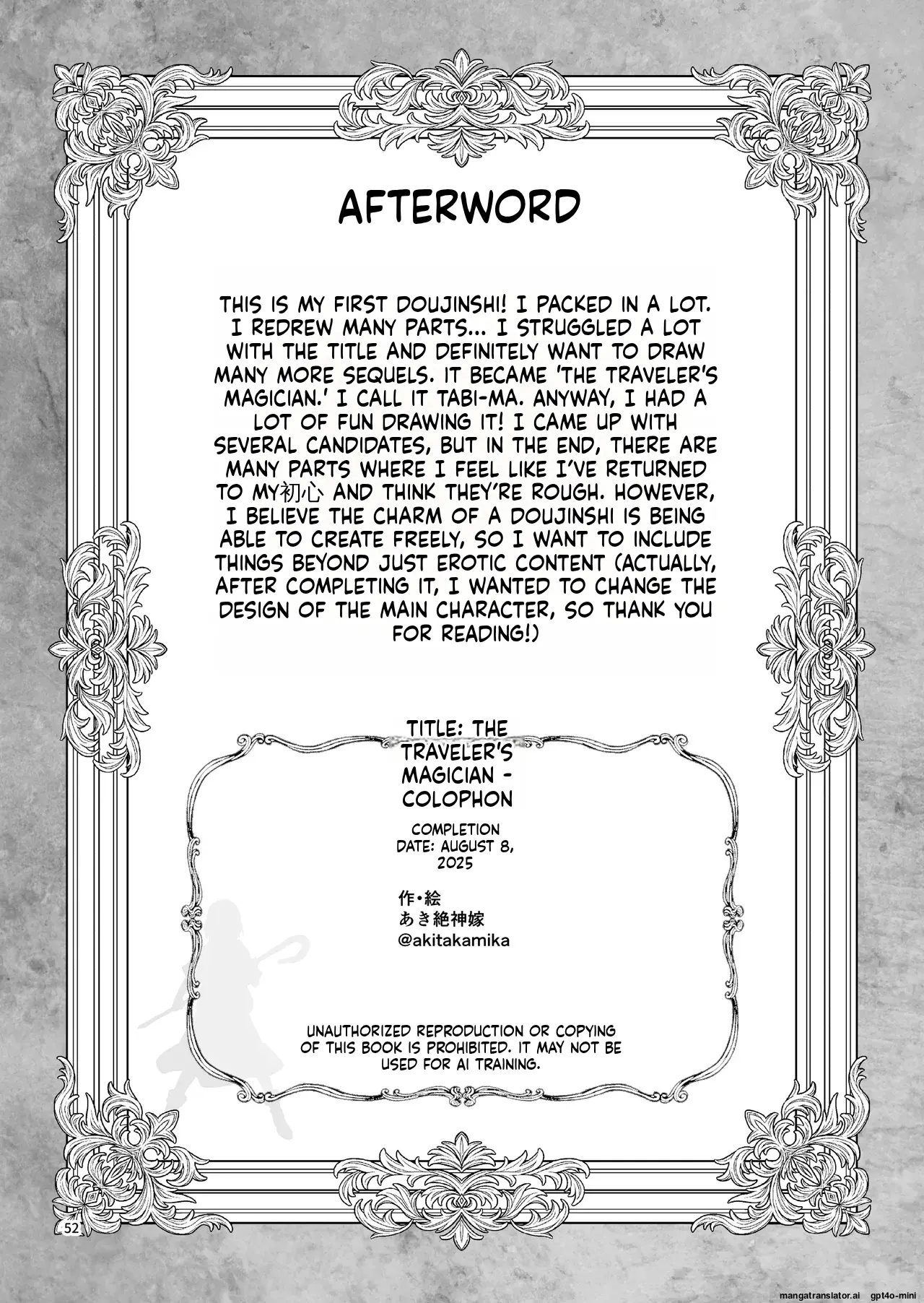 Tabibito no Mahoutsukai English - Page 53
