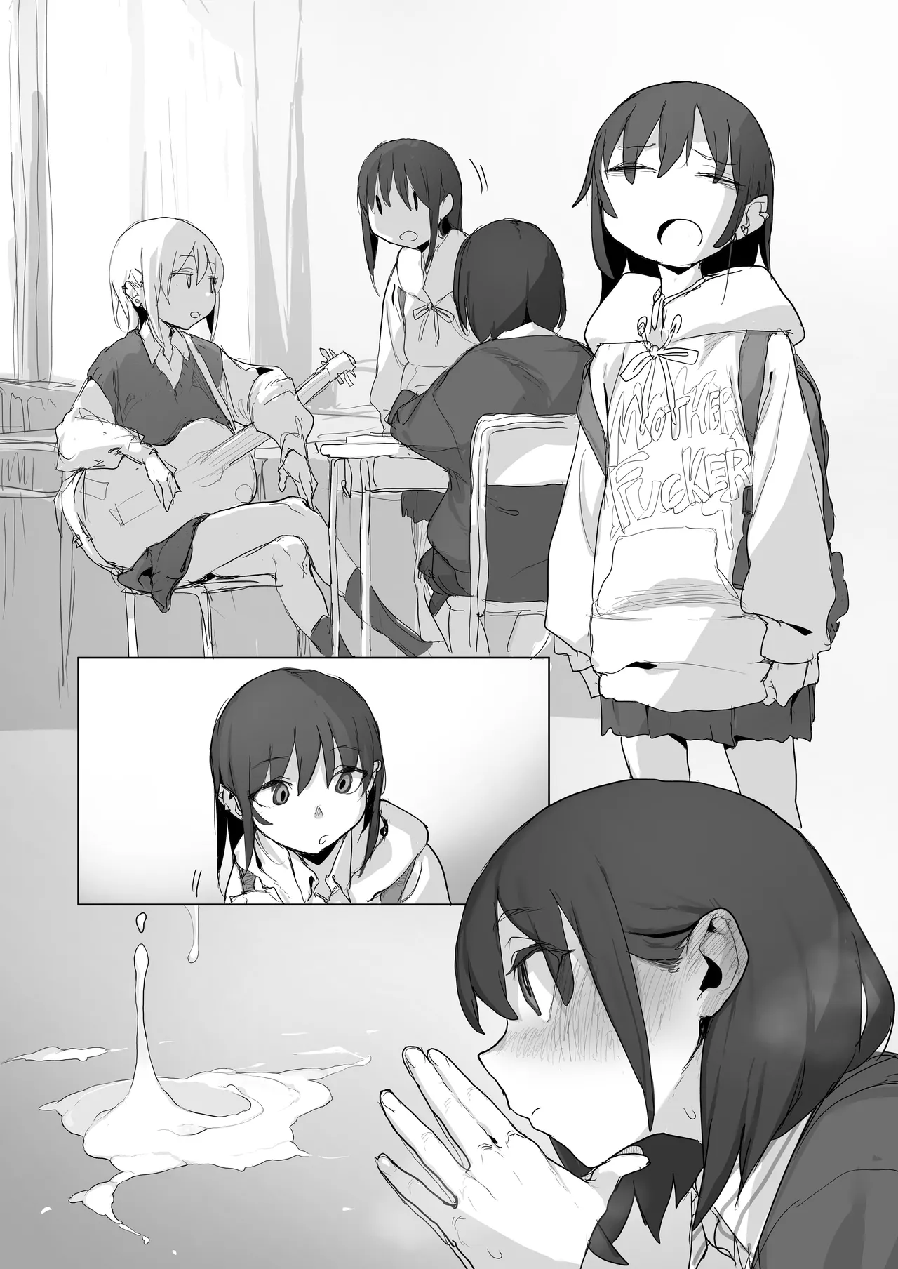 股間がイライラしたから紐パン食い込ませて自分のクラスで「宿題」するルナちゃん - Page 58