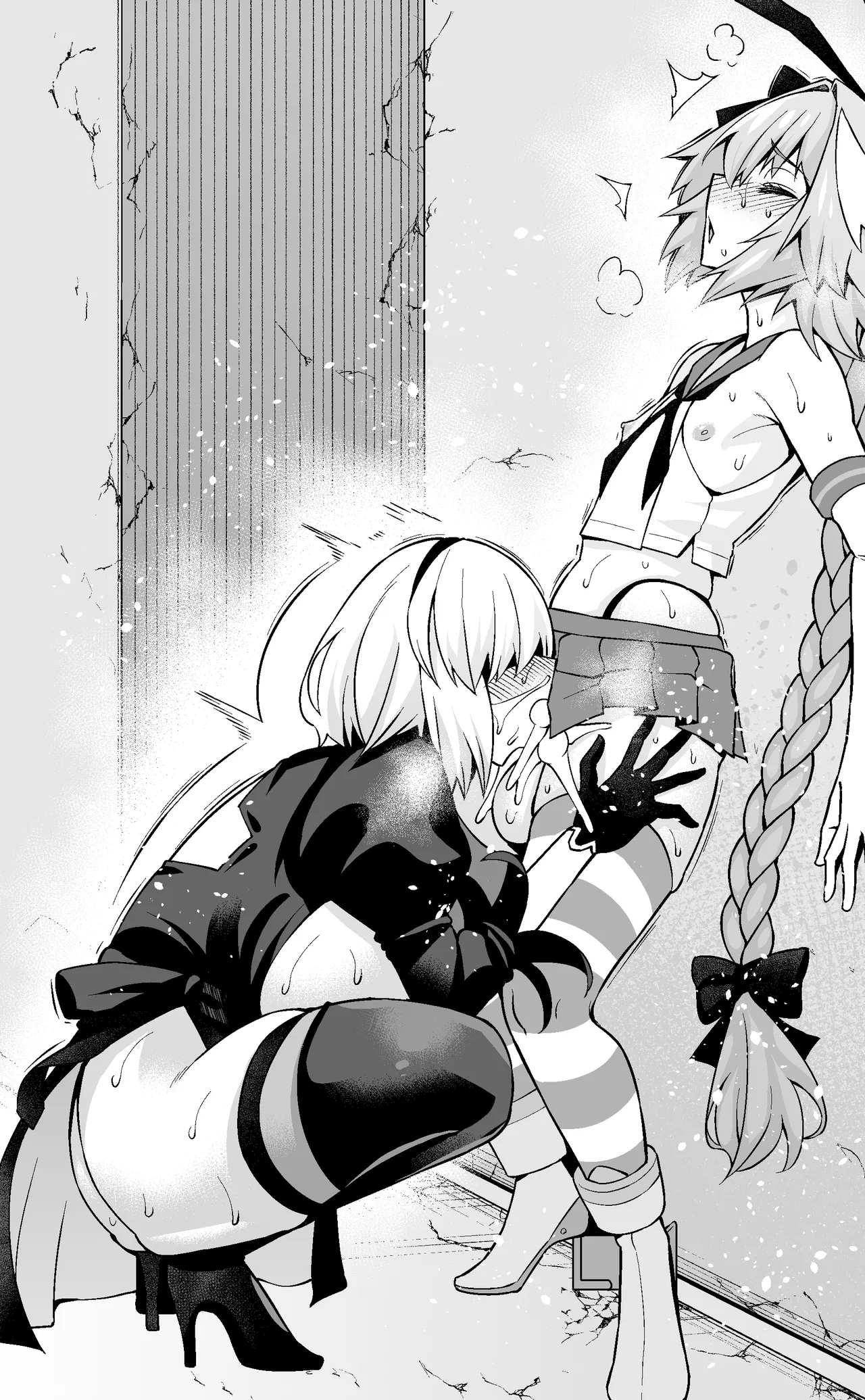 [Ankoman] Asutorufo to ￮￮￮, kosupure tokui-ten e iku ❤ [Text Cleaned]) [Decensored] - Page 9