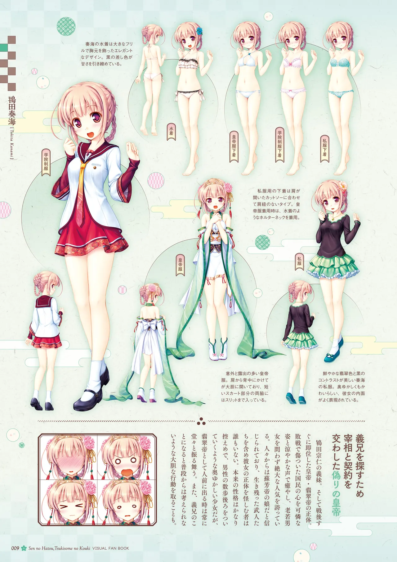Sen no Hatou, Tsukisome no Kouki Visual Fanbook - Page 10