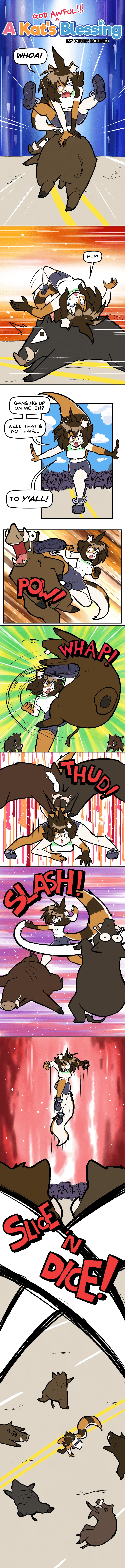 [Megazone23] A Kat’s (GOD AWFUL!!!) Blessing [Ongoing] - Page 105